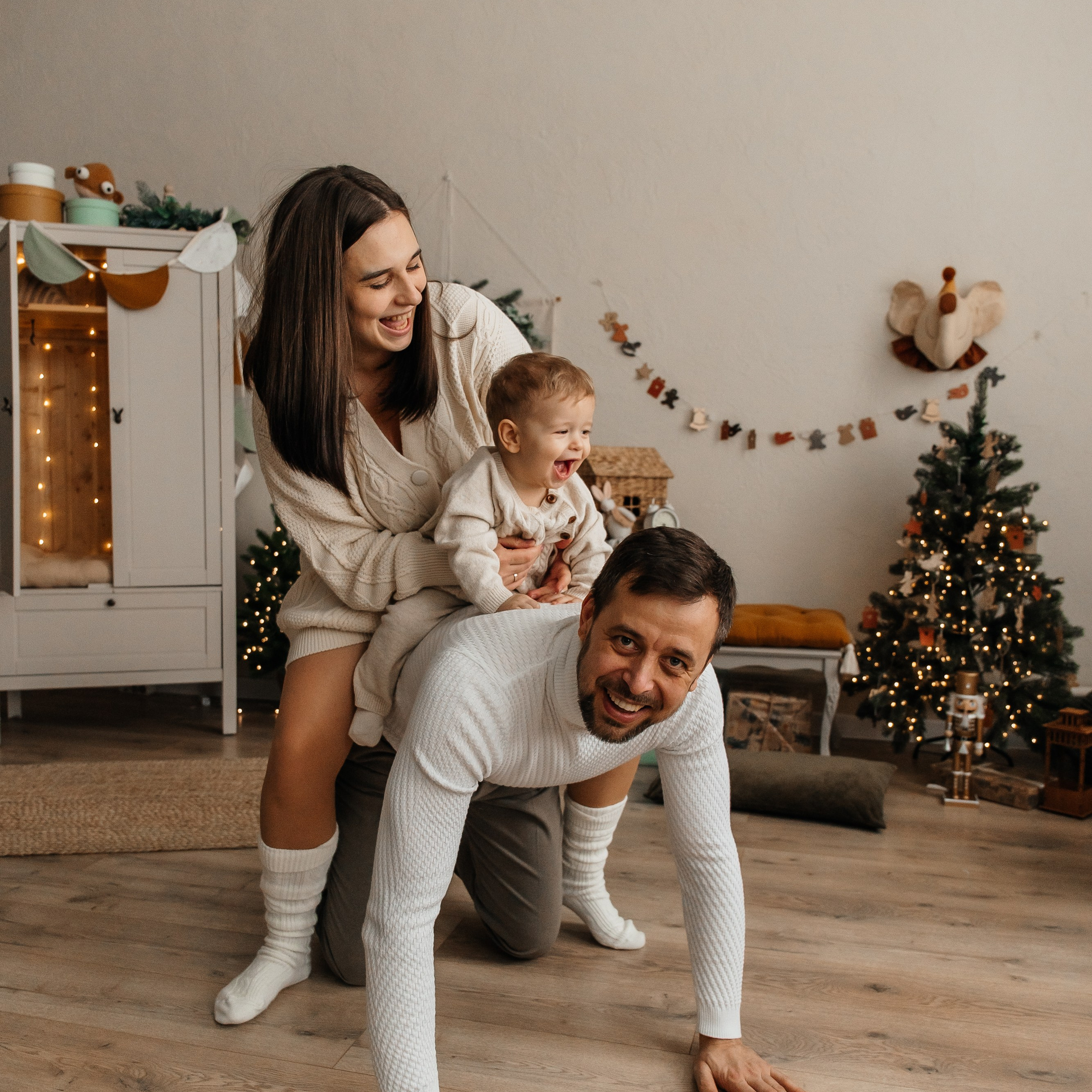 Катя, Виталий и Андрюша