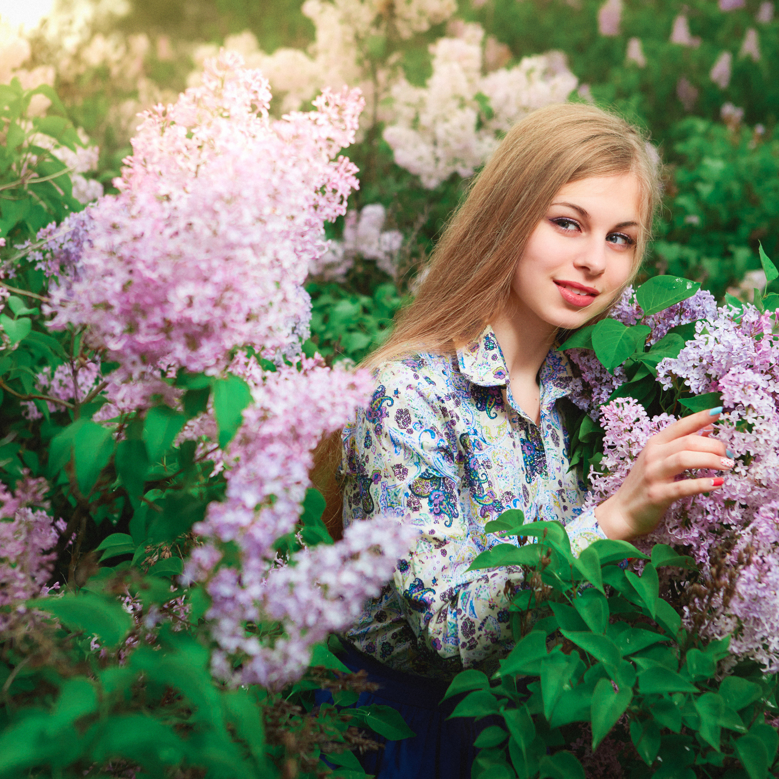 Фотосессия в сиреневой роще