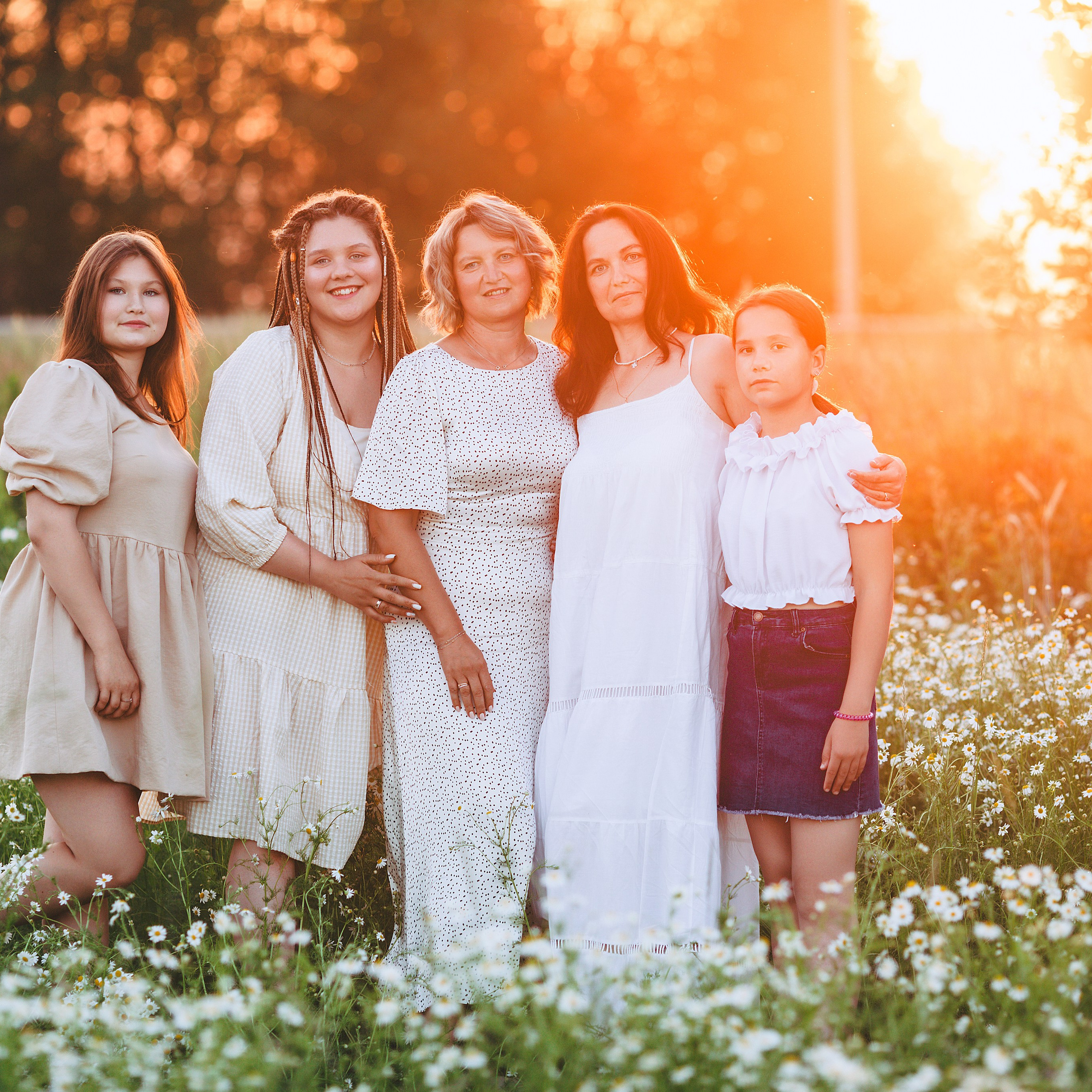 Большая семейная фотосессия за Ижевском в ромашковом поле. Дима Никитин свадебный и семейный фотограф в Ижевске и Удмуртии с 2007 года
