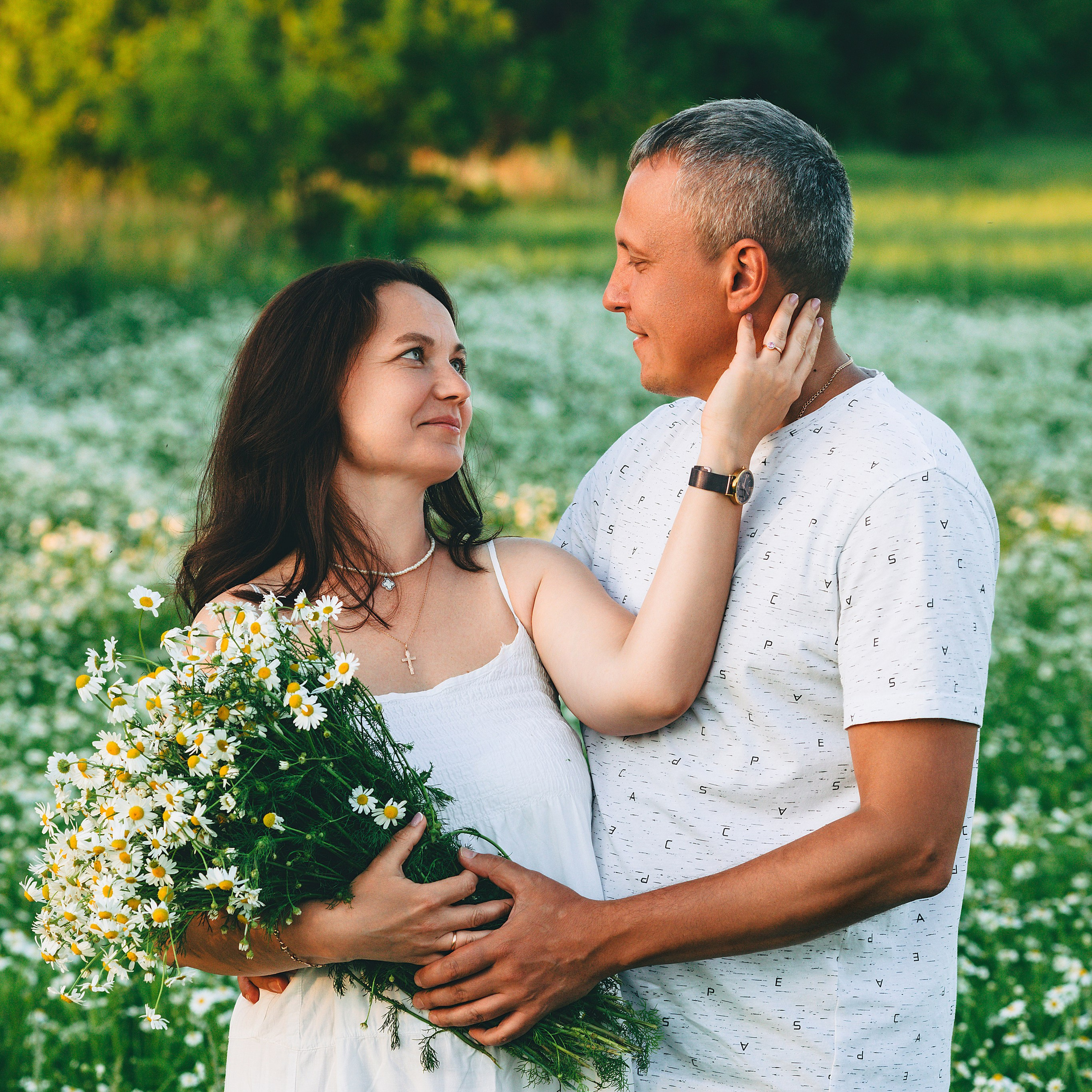 Большая семейная фотосессия за Ижевском в ромашковом поле. Дима Никитин свадебный и семейный фотограф в Ижевске и Удмуртии с 2007 года