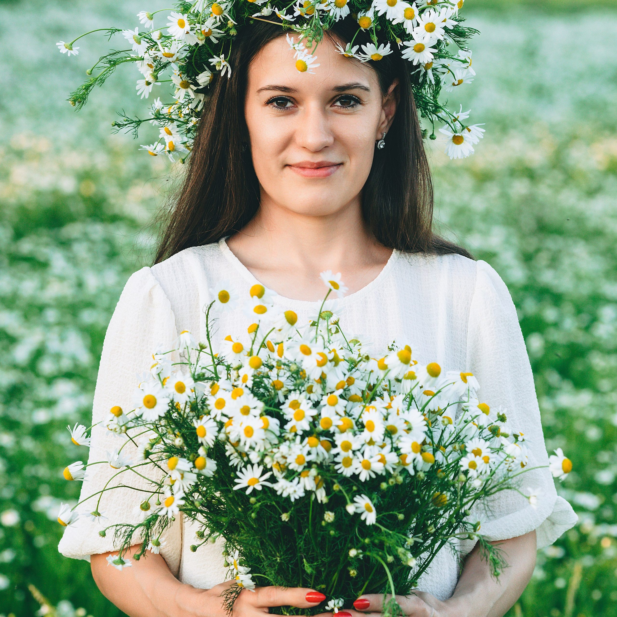 Индивидуальная летняя фотосессия в ромашковом поле. Дима Никитин свадебный и семейный фотограф в Ижевске и Удмуртии с 2007 года