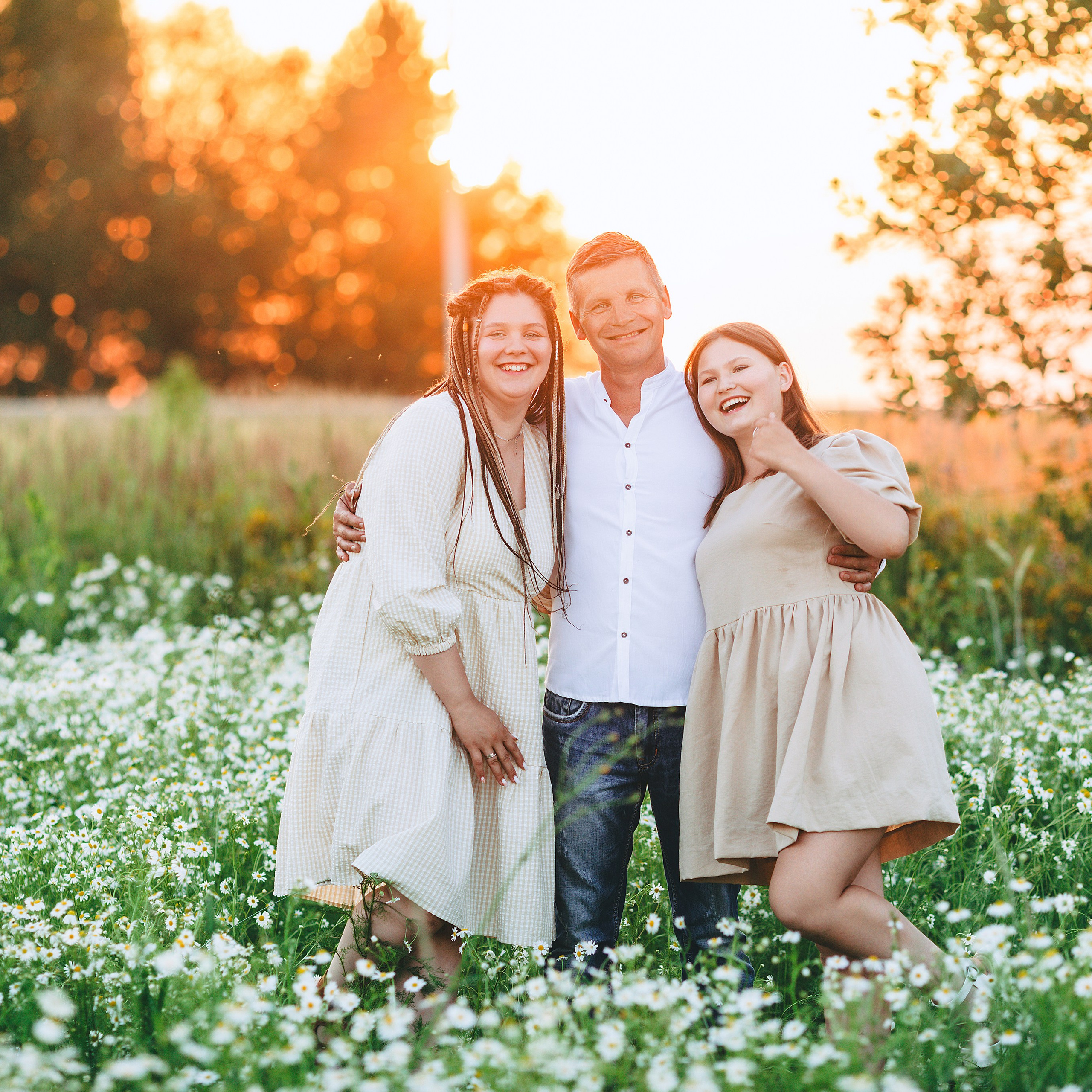 Большая семейная фотосессия за Ижевском в ромашковом поле. Дима Никитин свадебный и семейный фотограф в Ижевске и Удмуртии с 2007 года