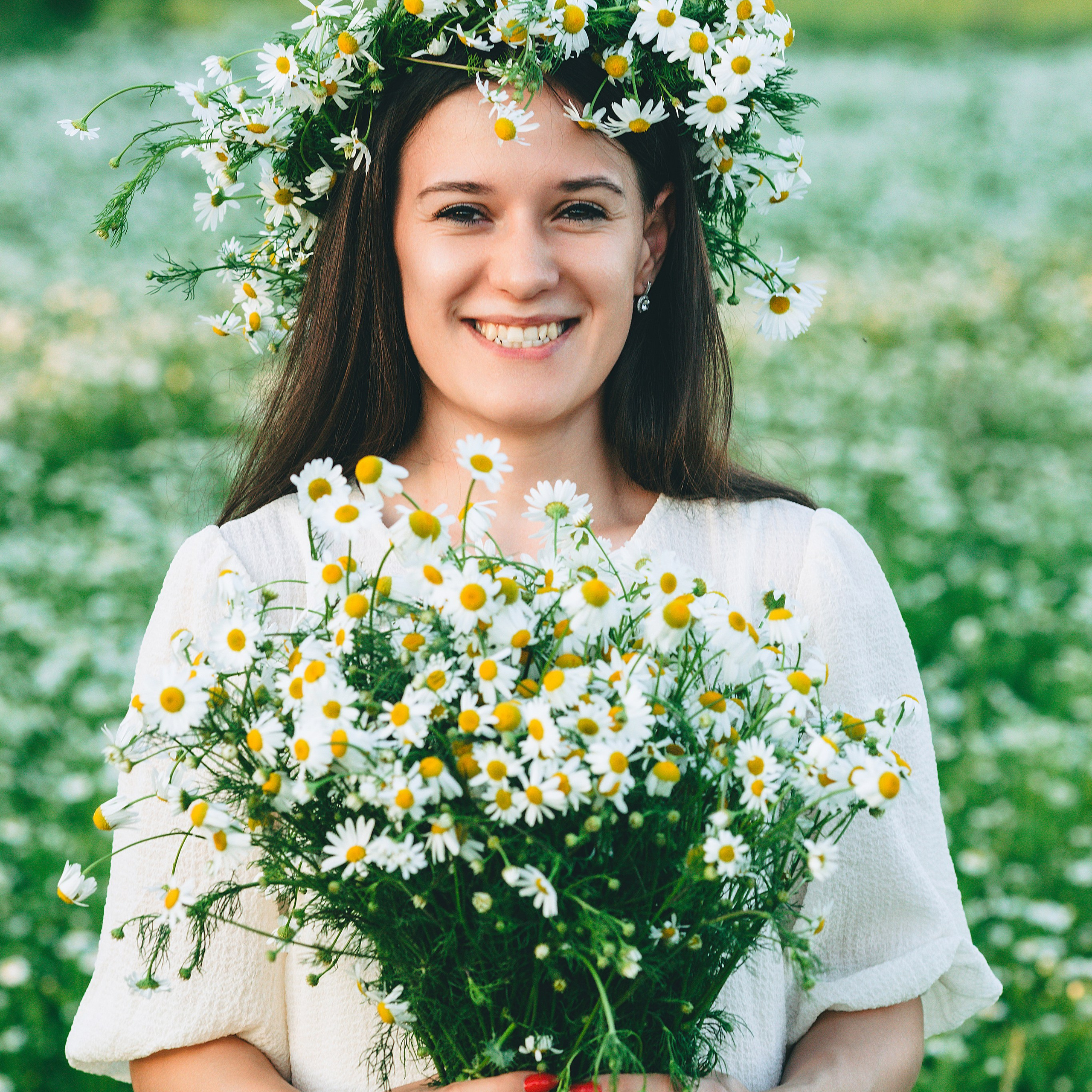 Индивидуальная летняя фотосессия в ромашковом поле. Дима Никитин свадебный и семейный фотограф в Ижевске и Удмуртии с 2007 года