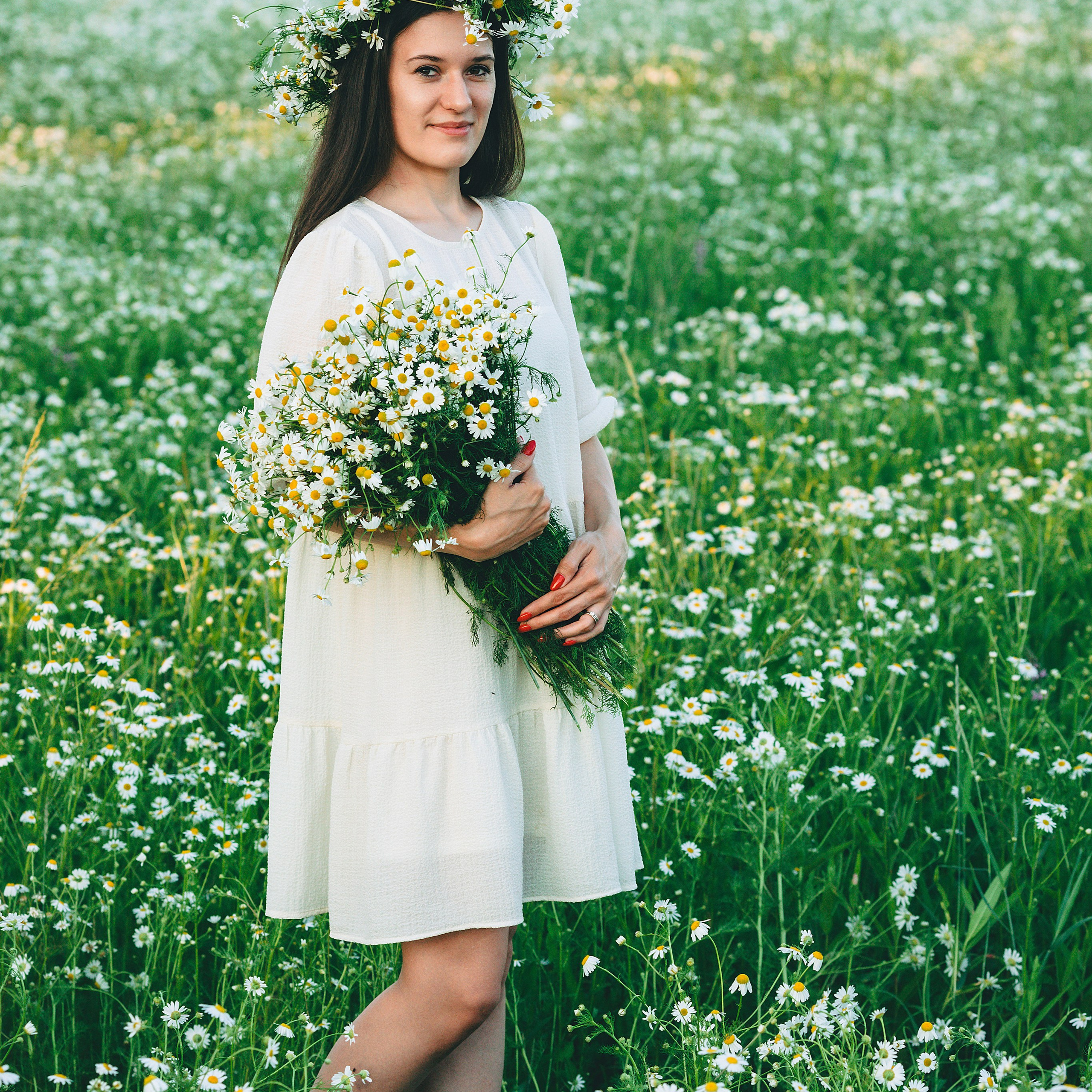 Индивидуальная летняя фотосессия в ромашковом поле. Дима Никитин свадебный и семейный фотограф в Ижевске и Удмуртии с 2007 года