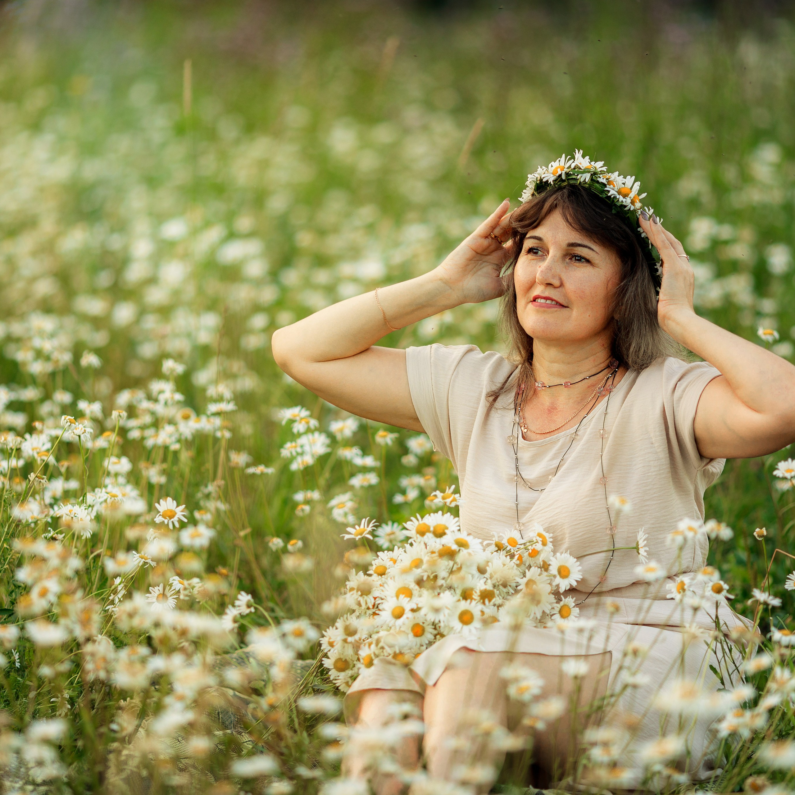 Фотосессия в ромашках. Дима Никитин свадебный и семейный фотограф в Ижевске и Удмуртии с 2007 года