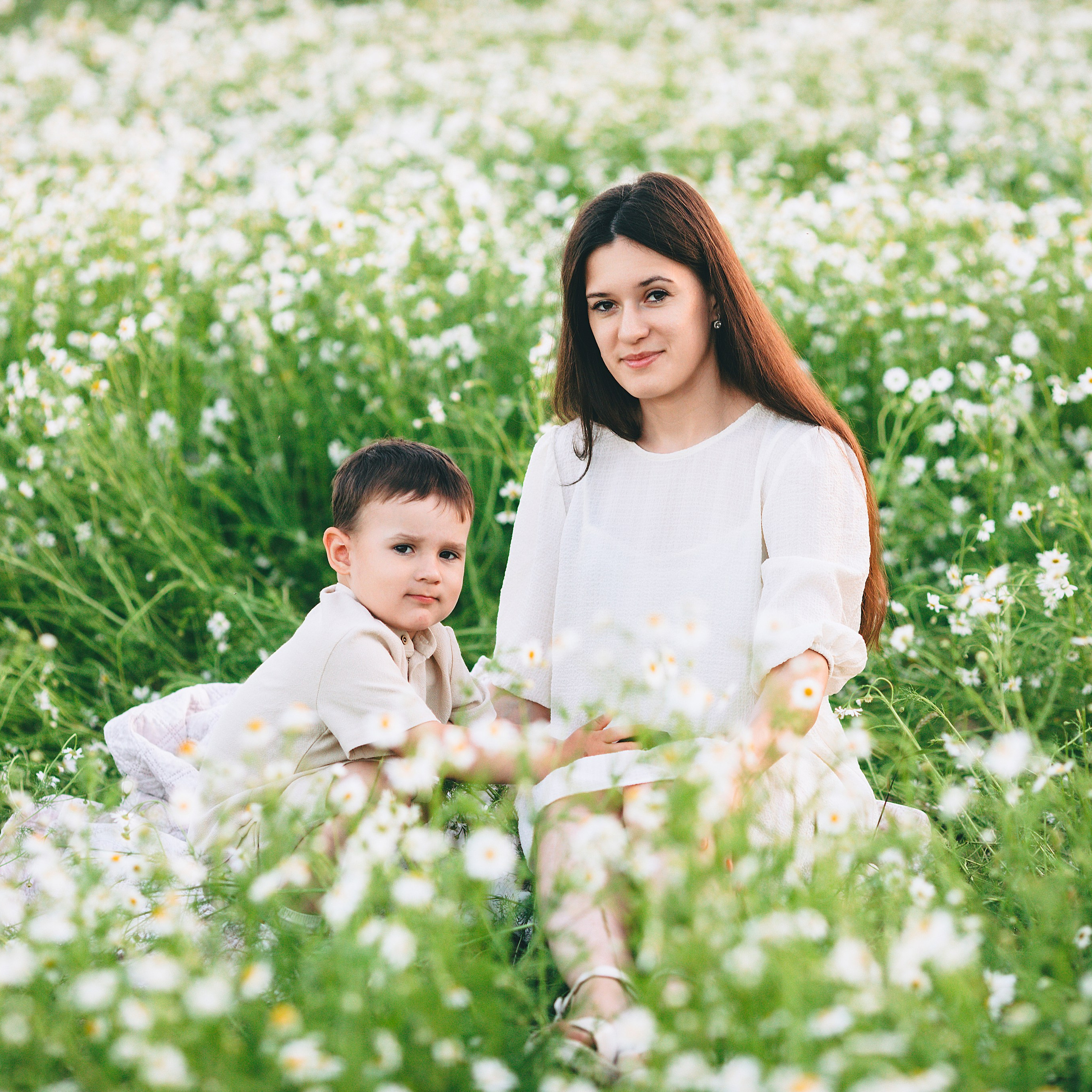 Большая семейная фотосессия за Ижевском в ромашковом поле. Дима Никитин свадебный и семейный фотограф в Ижевске и Удмуртии с 2007 года