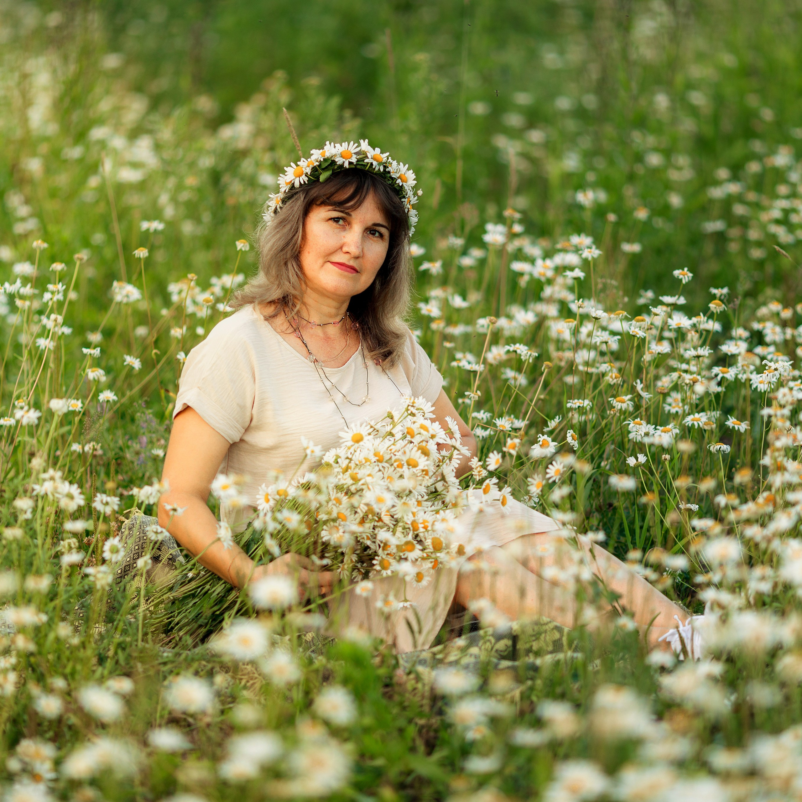 Фотосессия в ромашках. Дима Никитин свадебный и семейный фотограф в Ижевске и Удмуртии с 2007 года