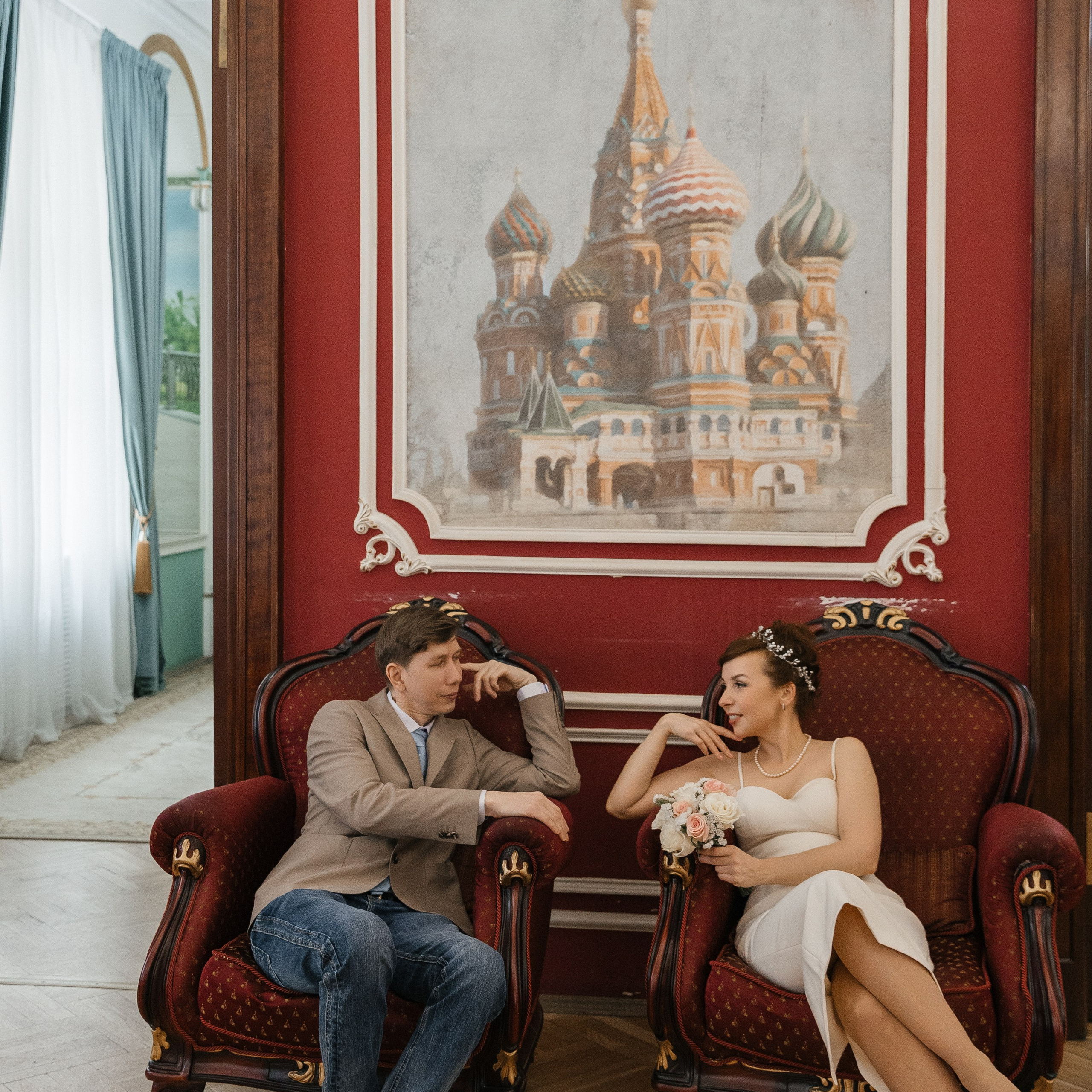 Роман и Елена. Роспись в Грибоедовском