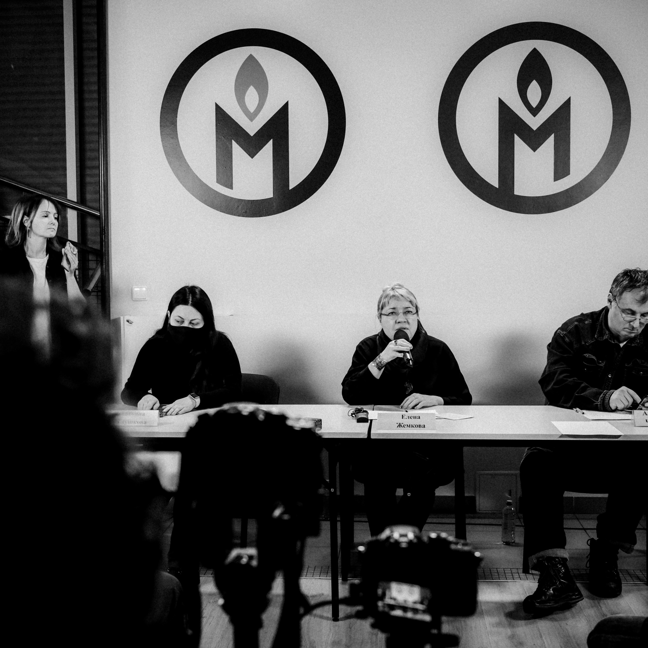 Memorial's press conference. 25th February 2022