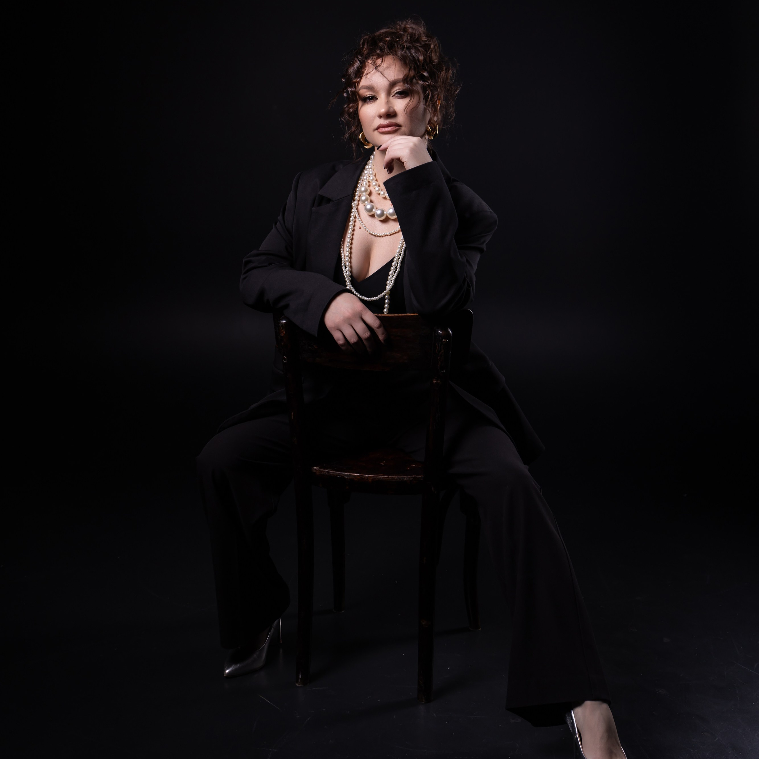 Ольга в фотостудии