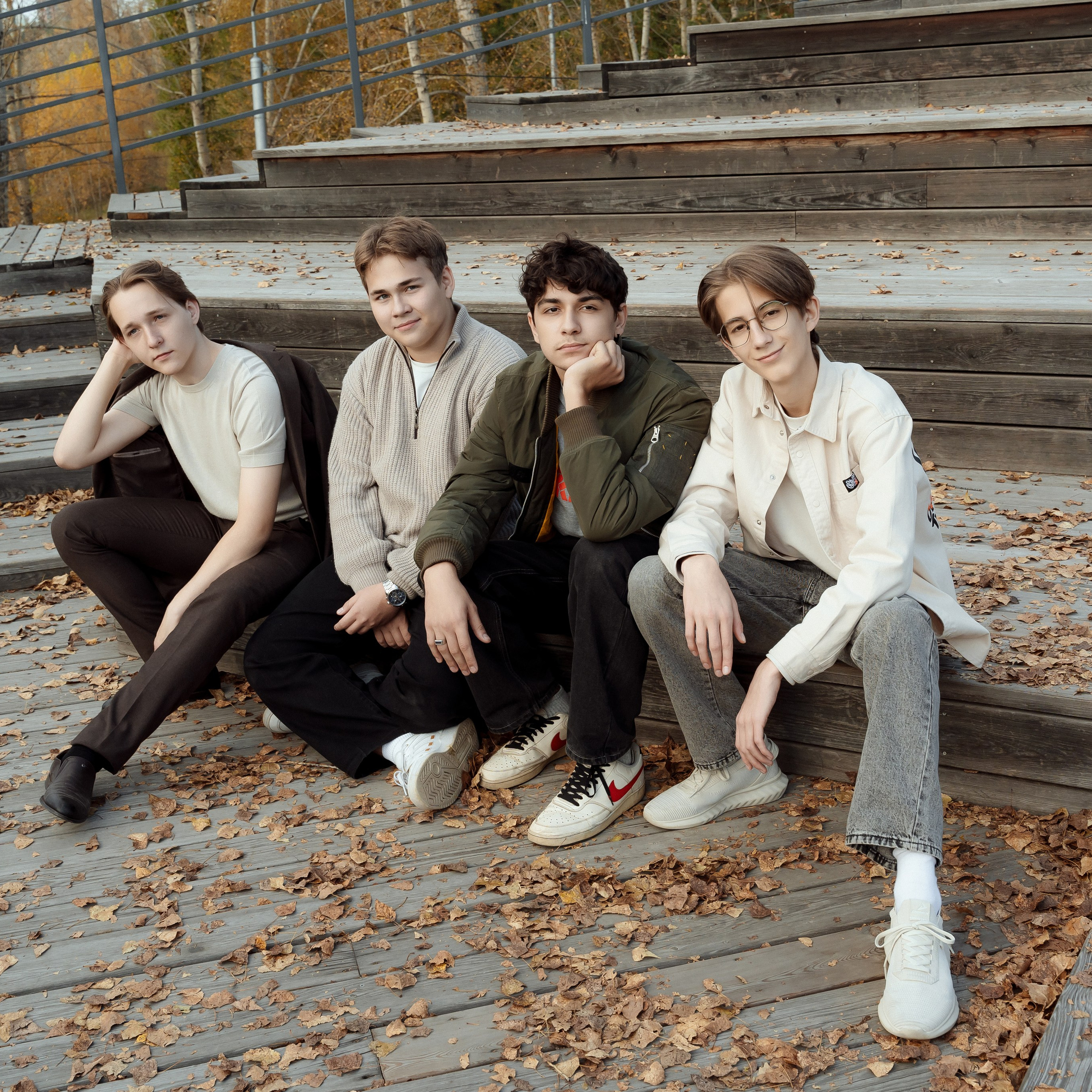 Фотосессия осенью в парке. 11 класс.