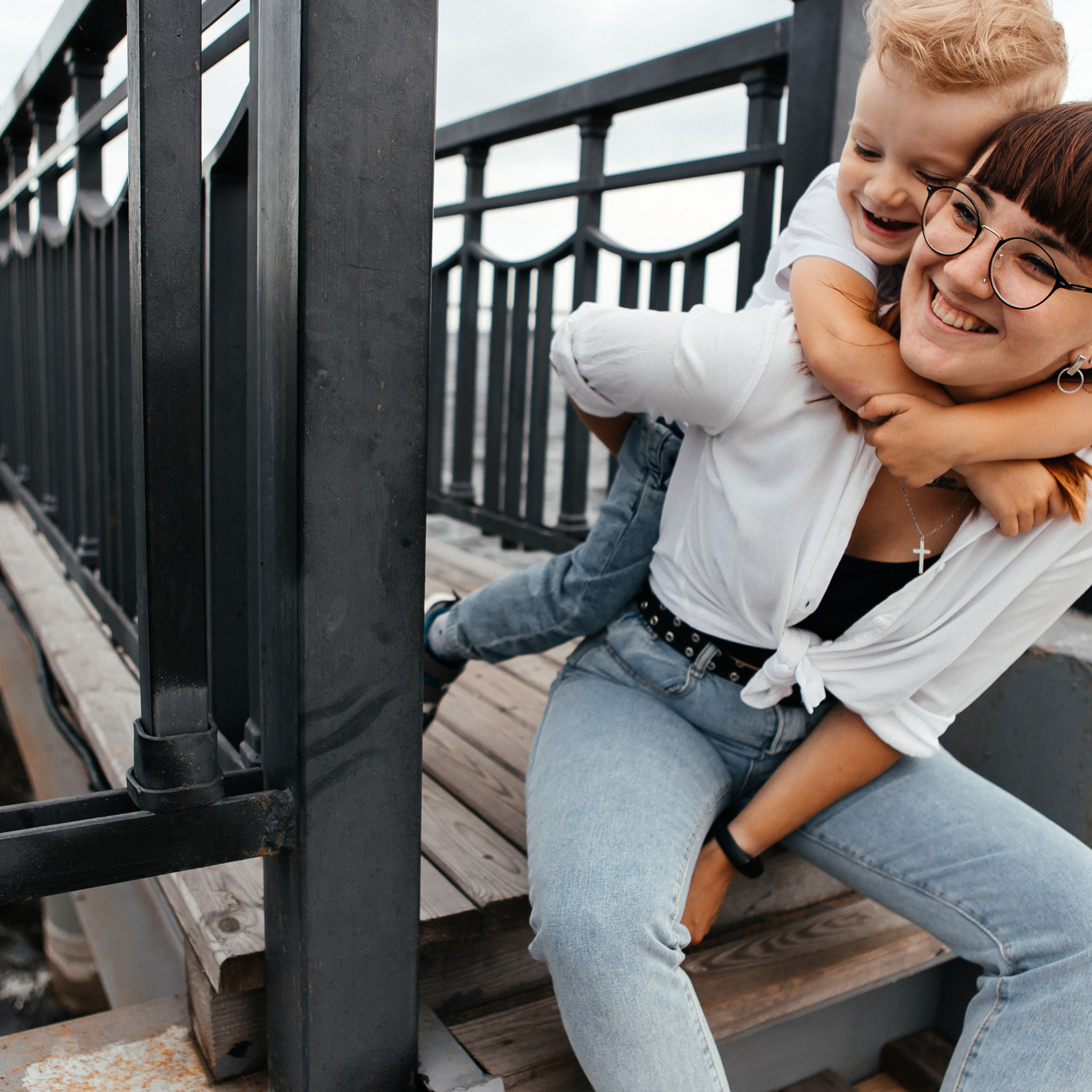 Кристина и сын