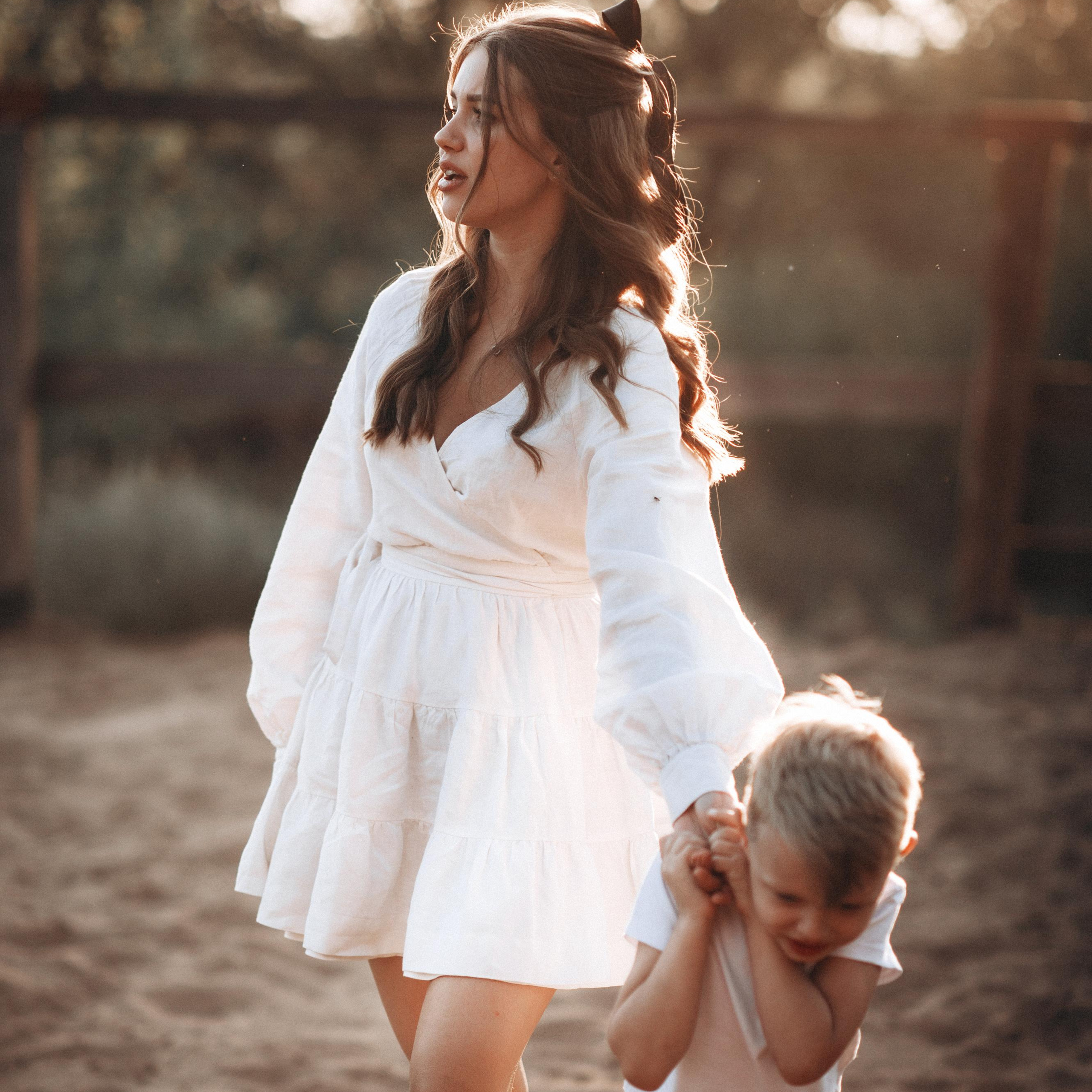 Даша и сынок Даня.