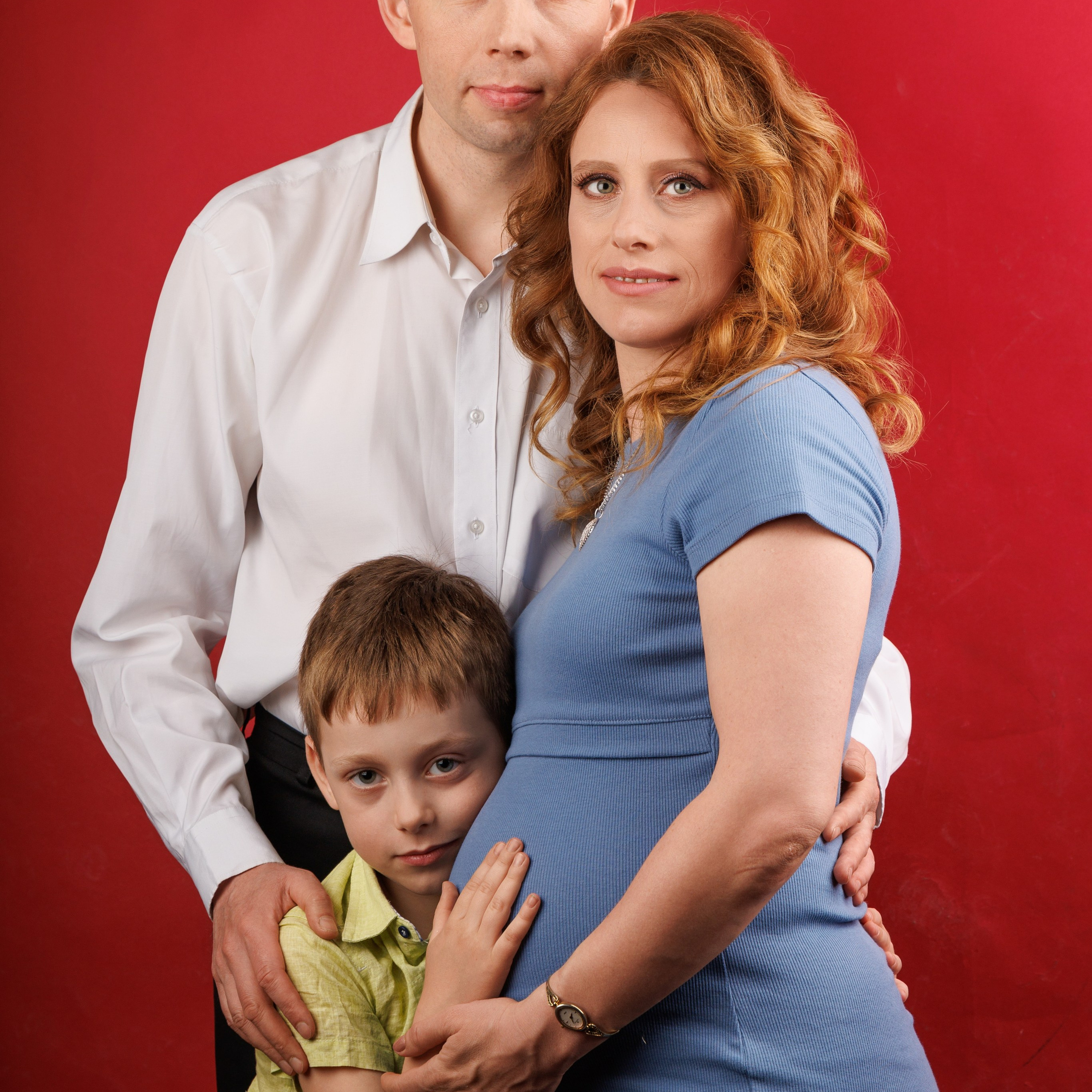 Семья Ольги в ожидании и после