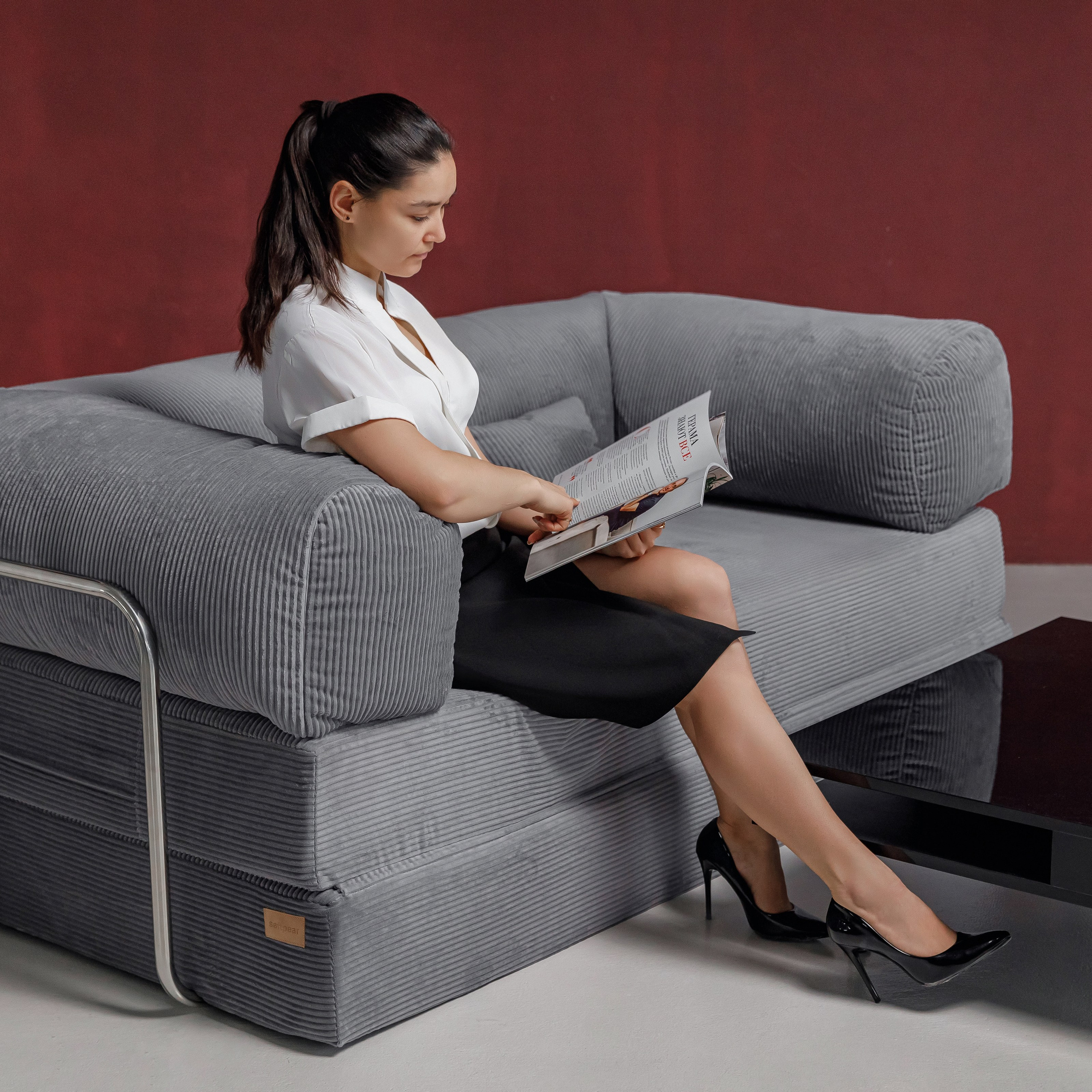 Съёмка бескаркасных диванов