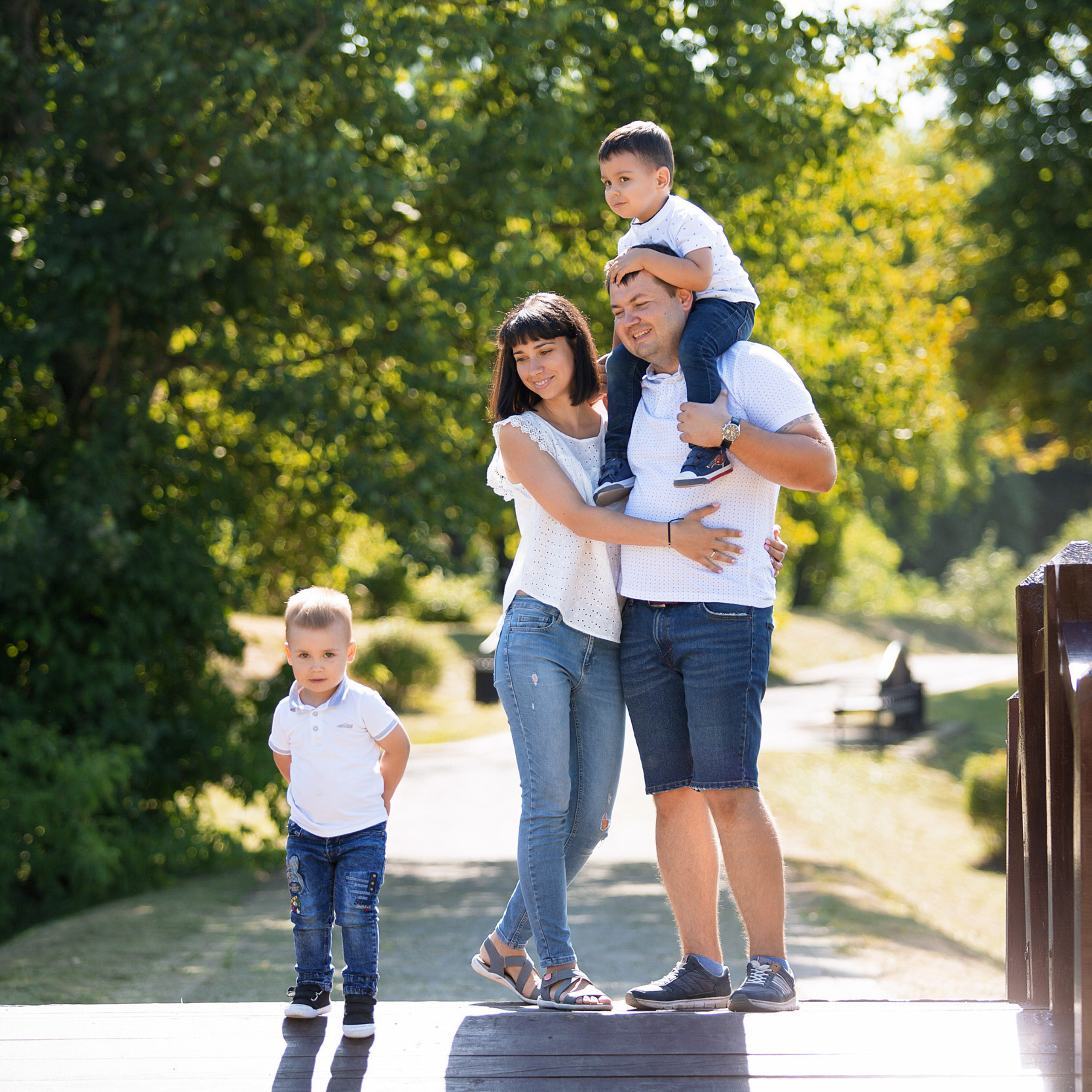 Тёма, Юра, Дарья и Женя