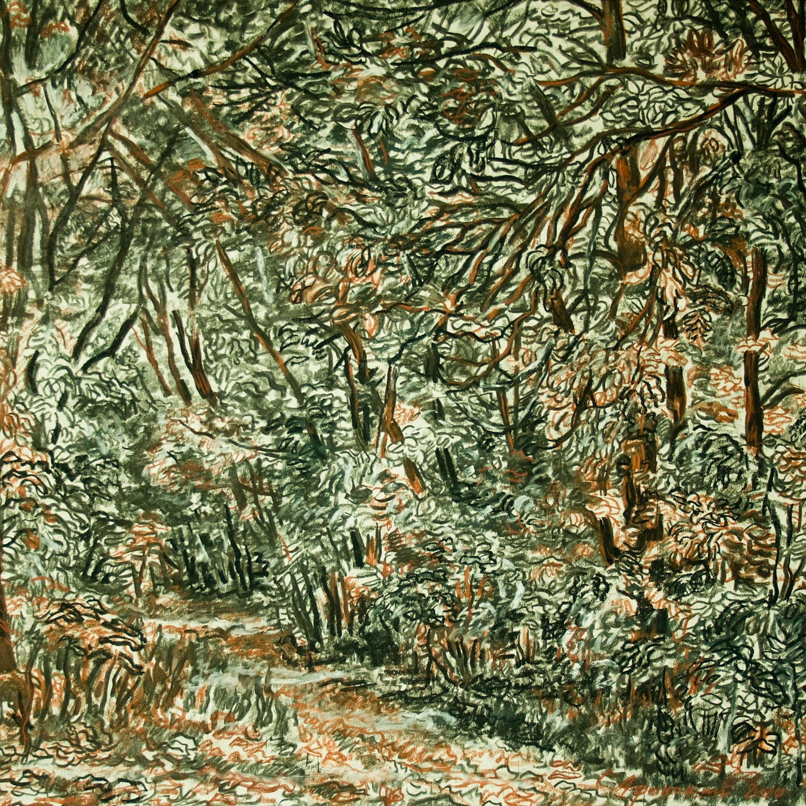 Сергей Афонский, серия "Тушино. Тропинка в чаще" 50х70 см, к.паст., 2010 г., 65 000 руб.