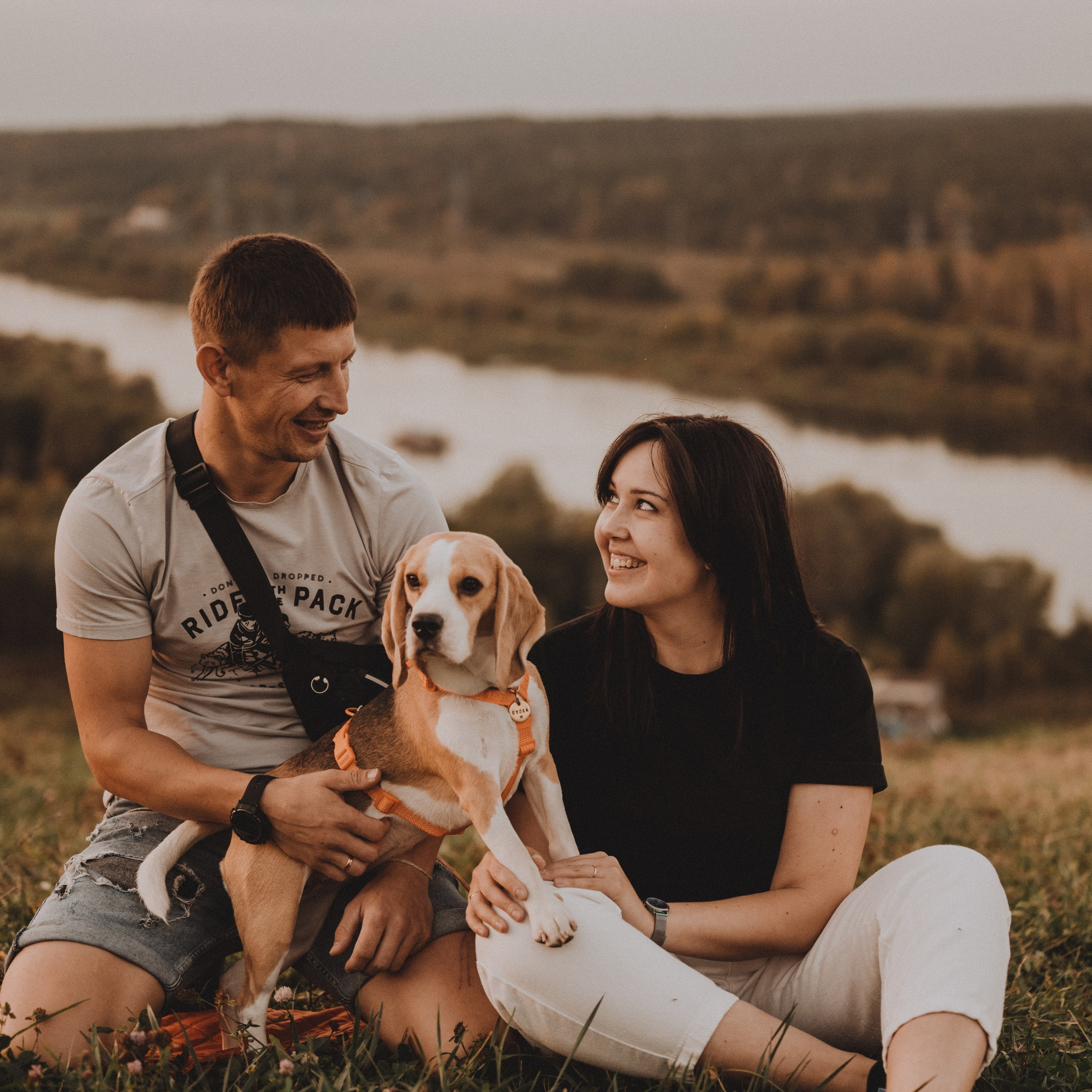 На склоне. Иван и Валентина с Булочной