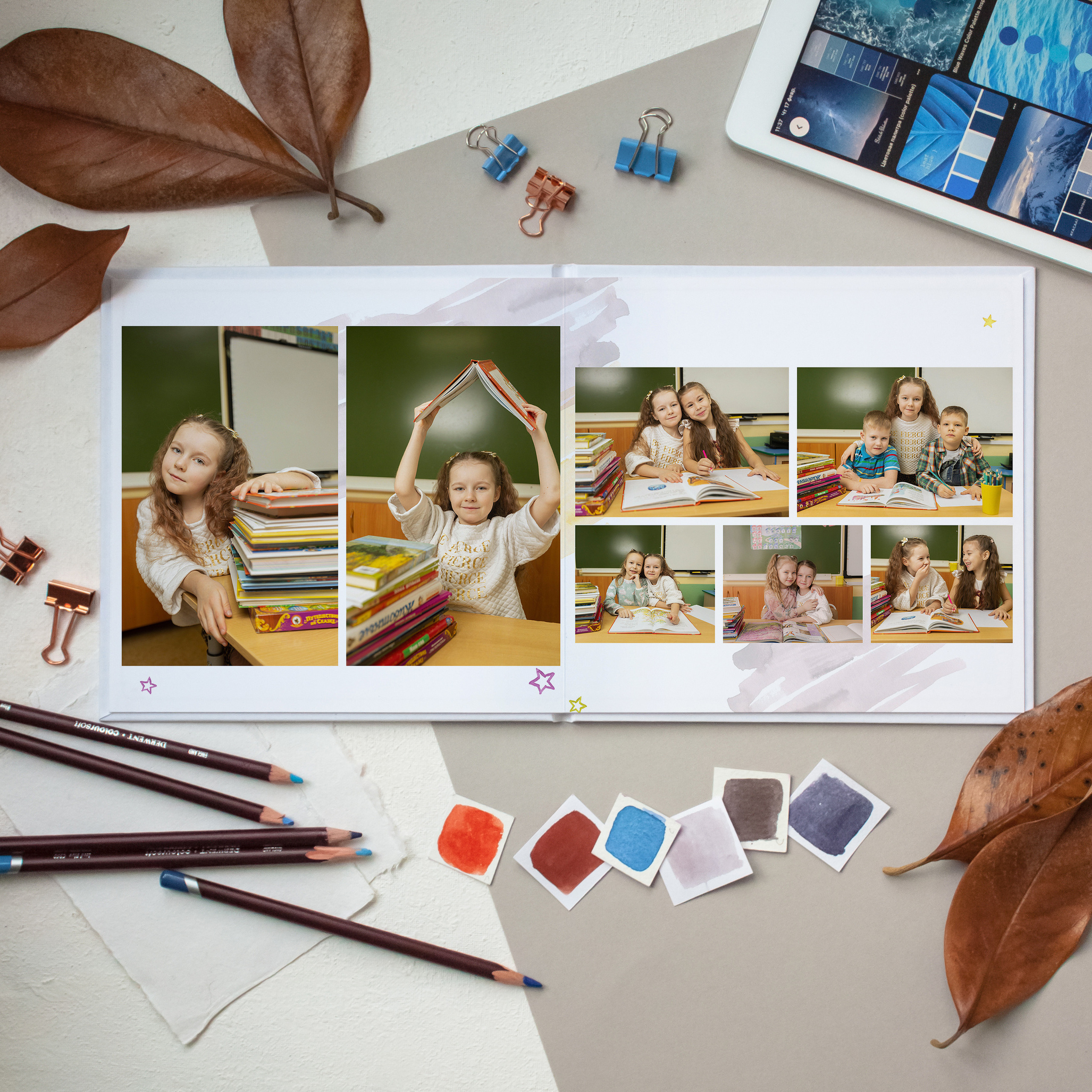 Выпускные альбомы для детского сада. Семейный и детский фотограф в Туле