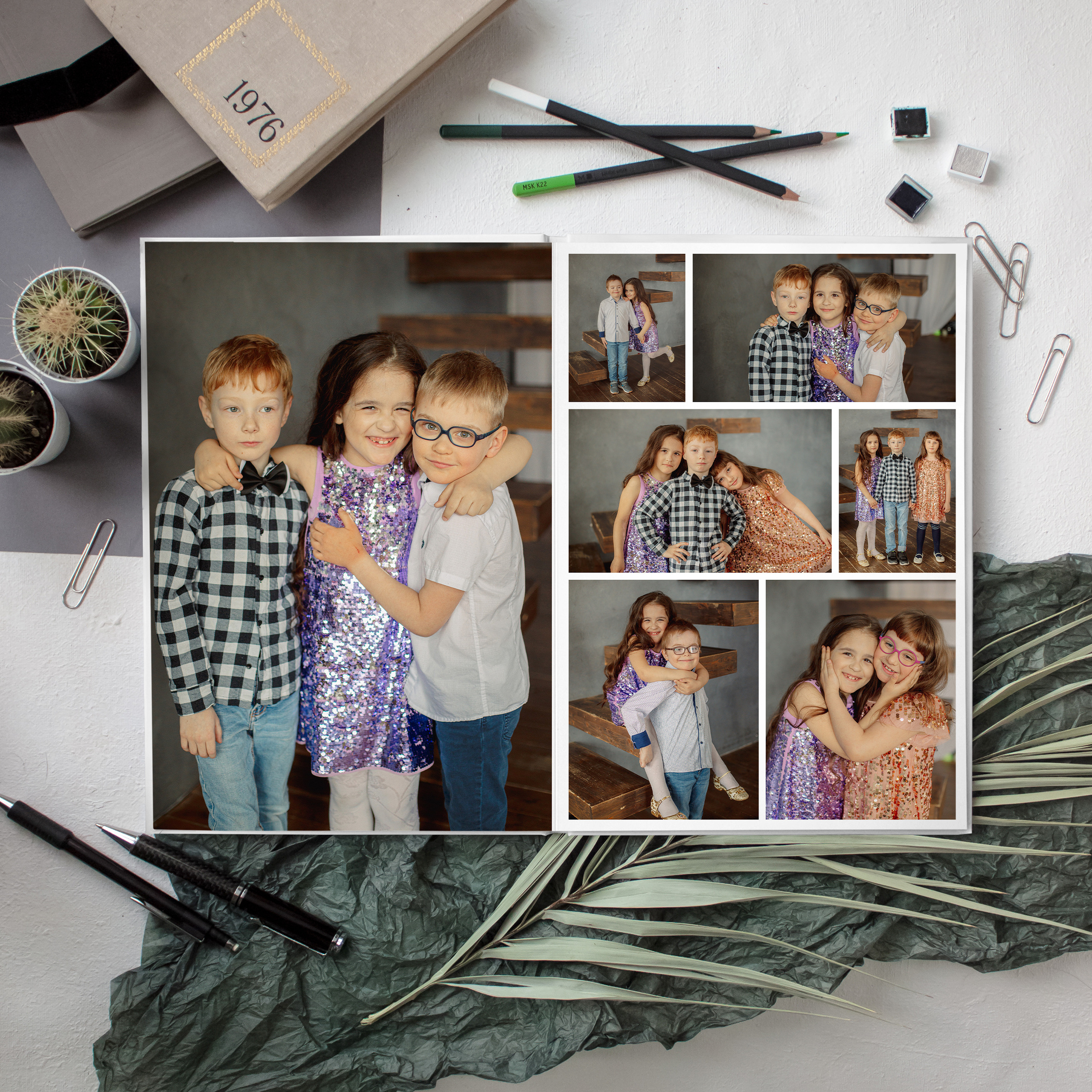 Выпускные альбомы для детского сада. Семейный и детский фотограф в Туле