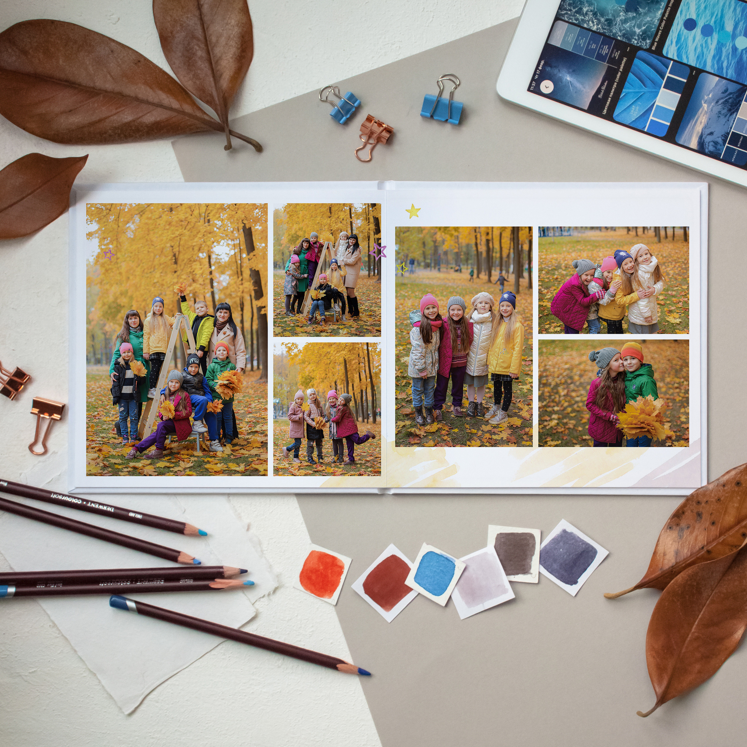 Выпускные альбомы для детского сада. Семейный и детский фотограф в Туле