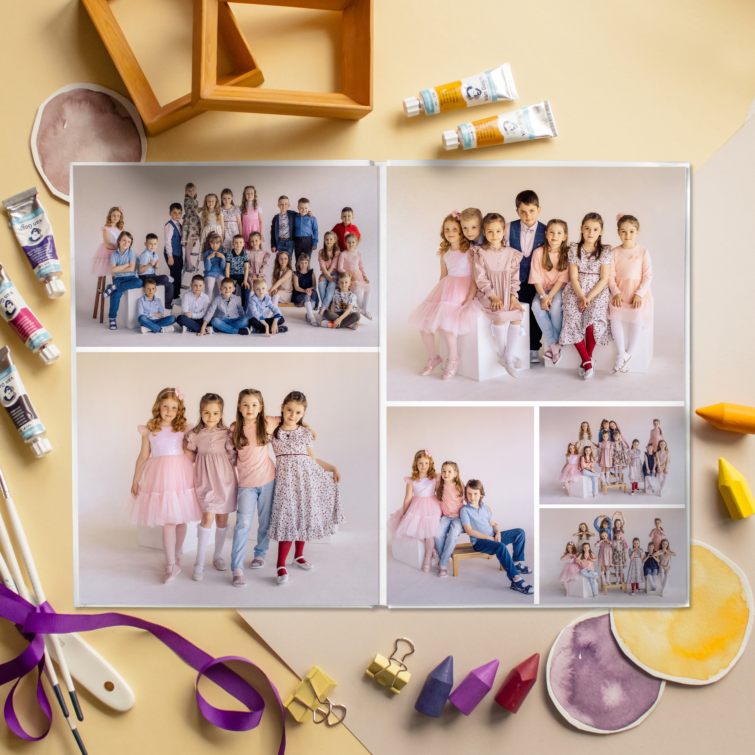 Выпускные альбомы для детского сада. Семейный и детский фотограф в Туле