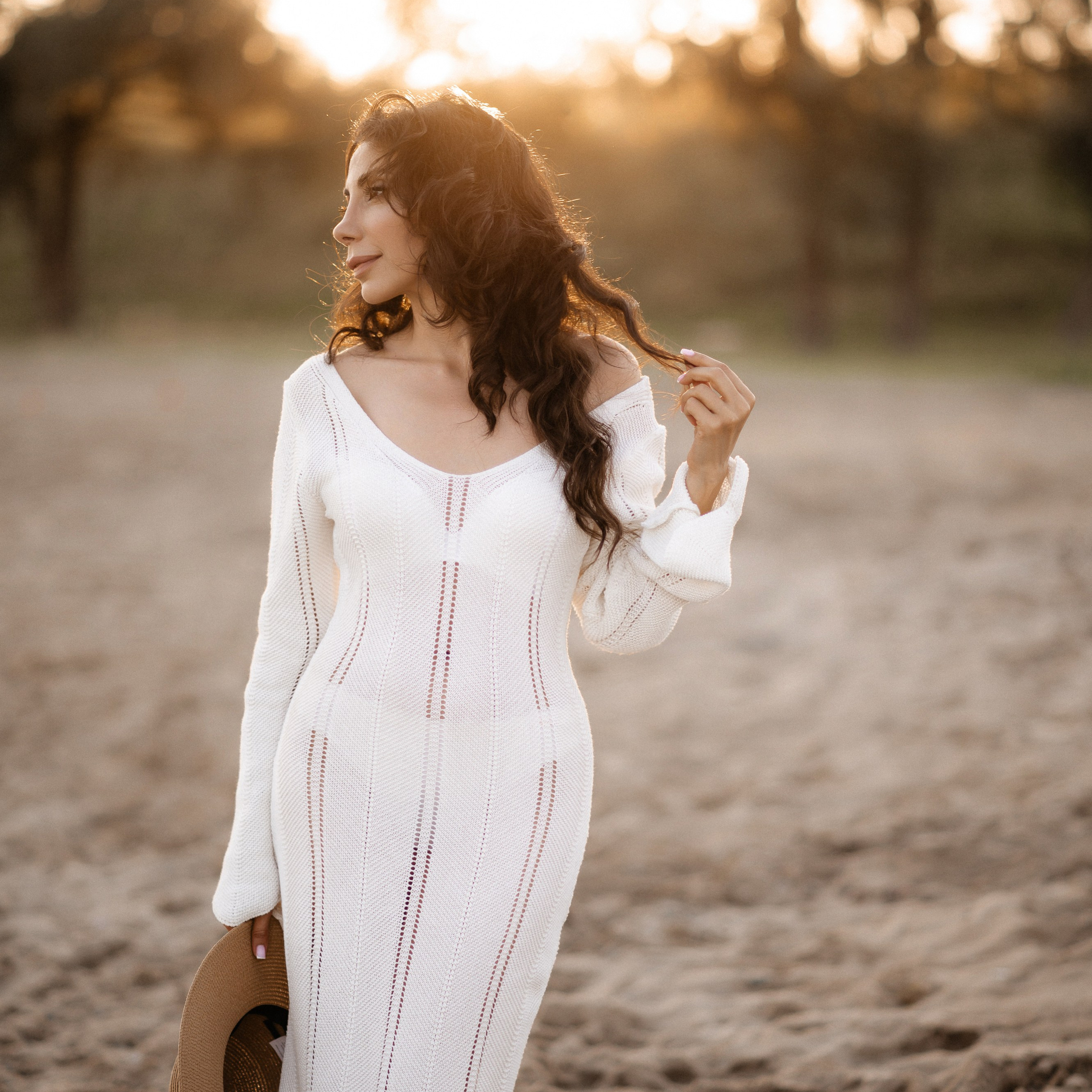 Закат на пляже