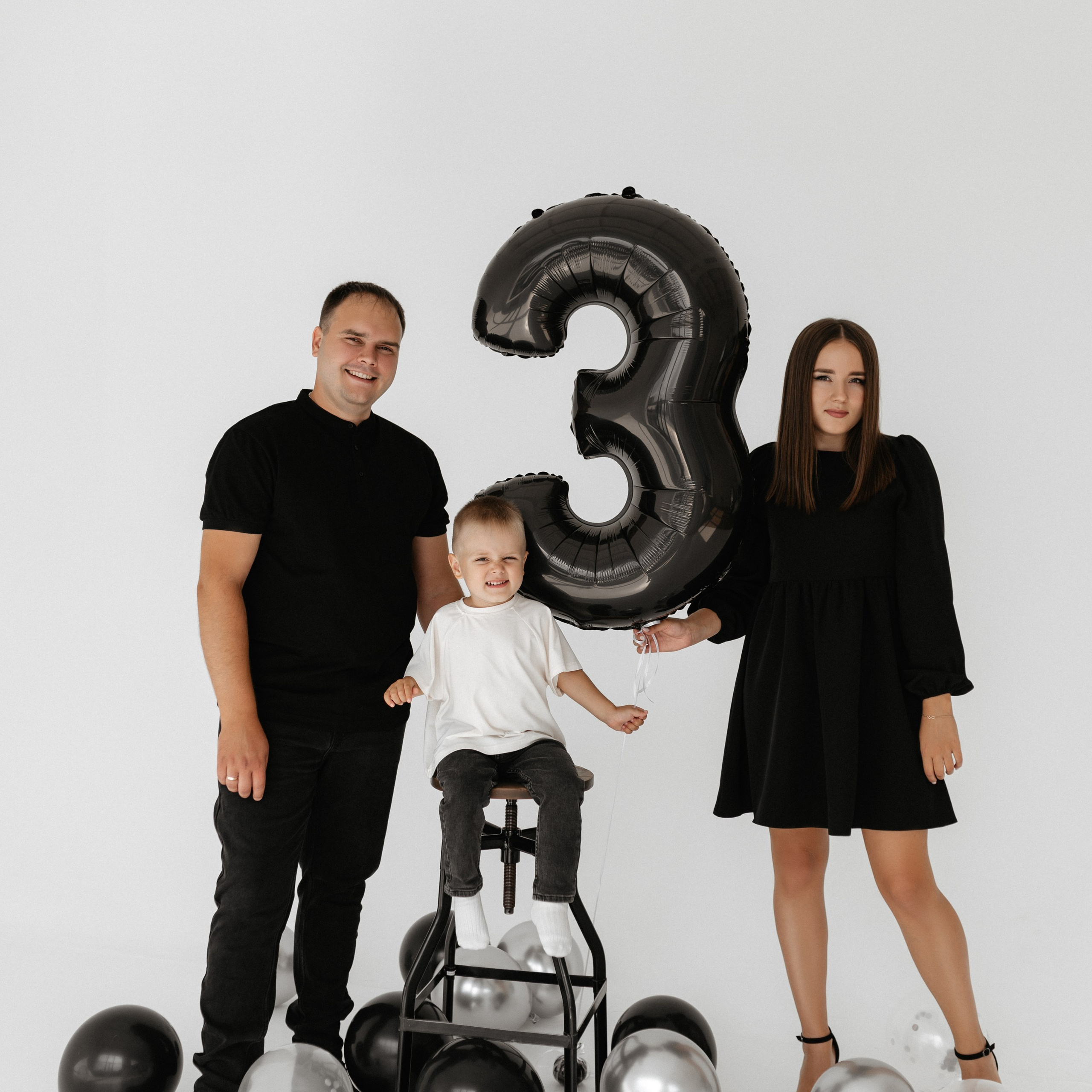 Детский black ДР в студии