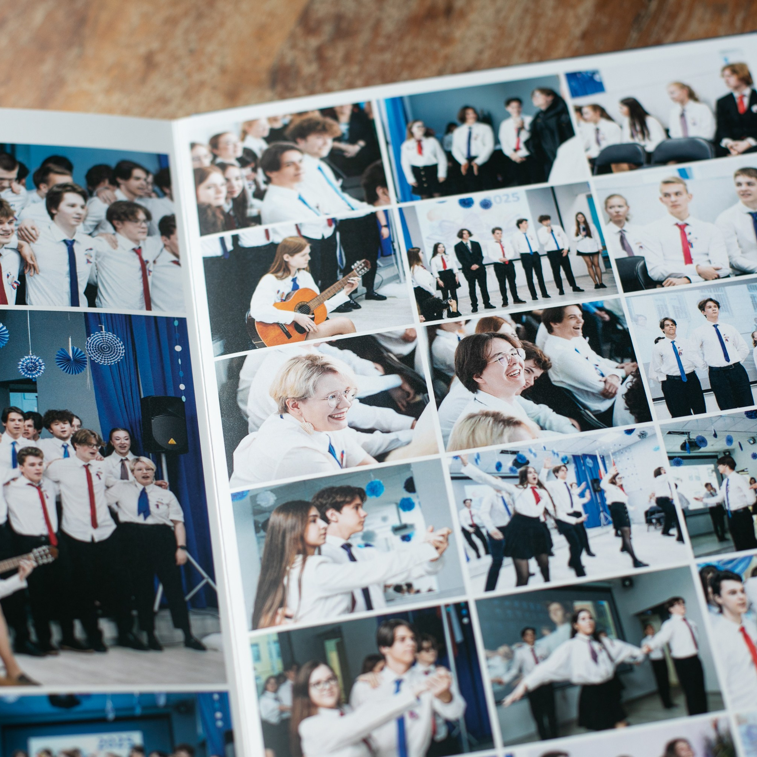 Фотокниги с общей вёрсткой для старших классов. Выпускные альбомы, портретная съёмка в школах и садиках