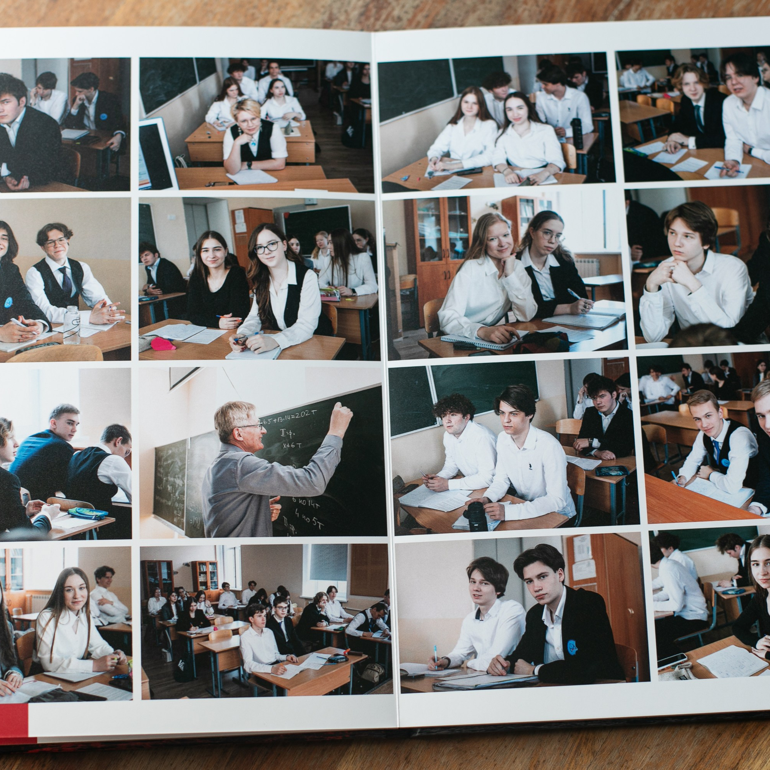 Фотокниги с общей вёрсткой для старших классов. Выпускные альбомы, портретная съёмка в школах и садиках