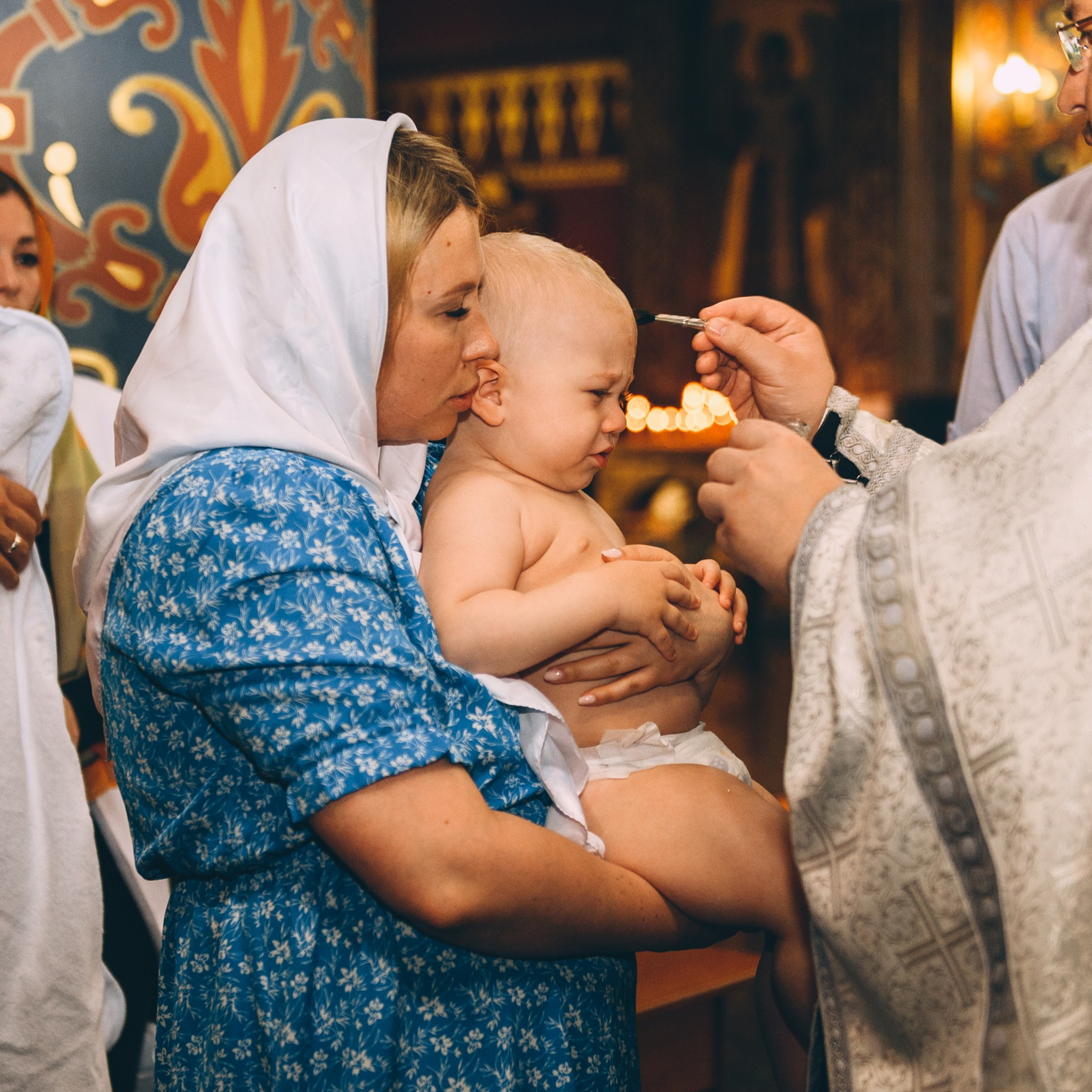 Крещение в храме Нерукотворного Образа Христа Спасителя