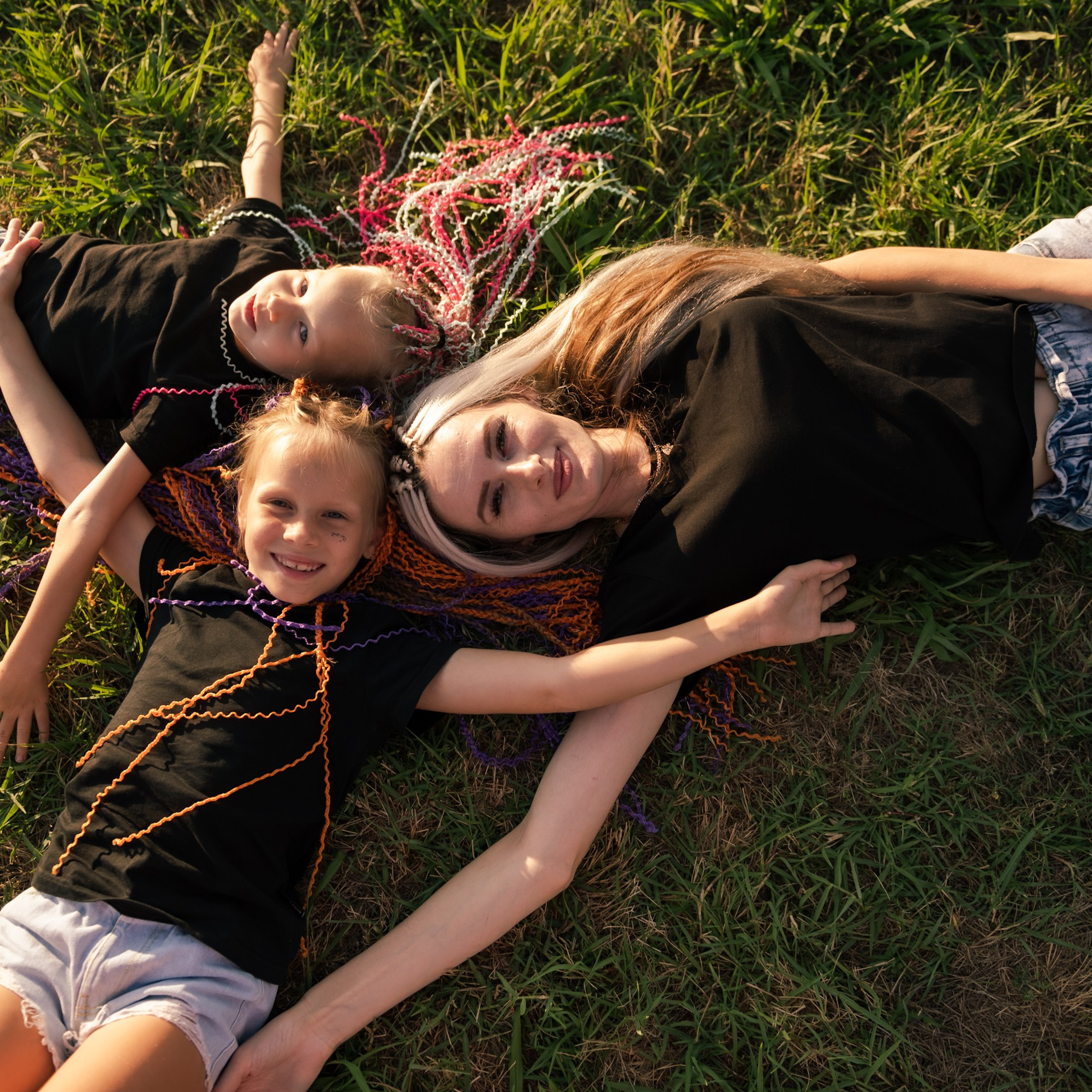 Балованная фотосессия с дочками))