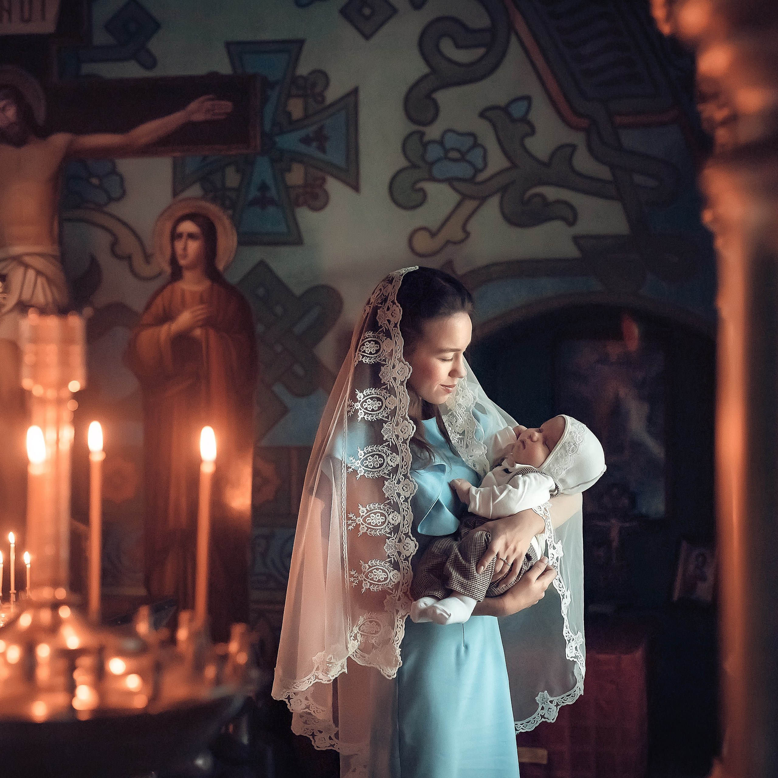 Крещение Тимура Воскресенский храм