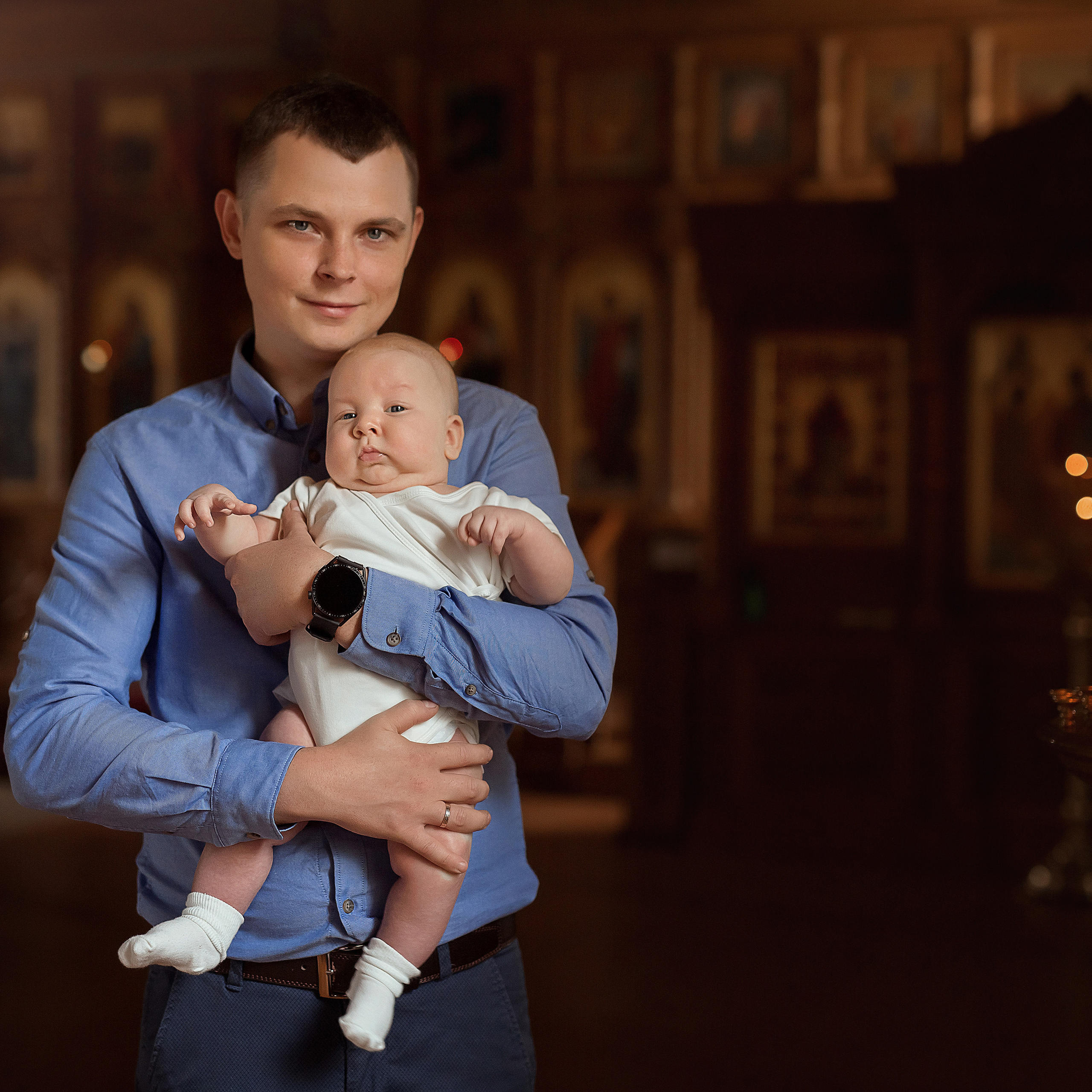 Крещение Егора Храм Сергия Радонежского