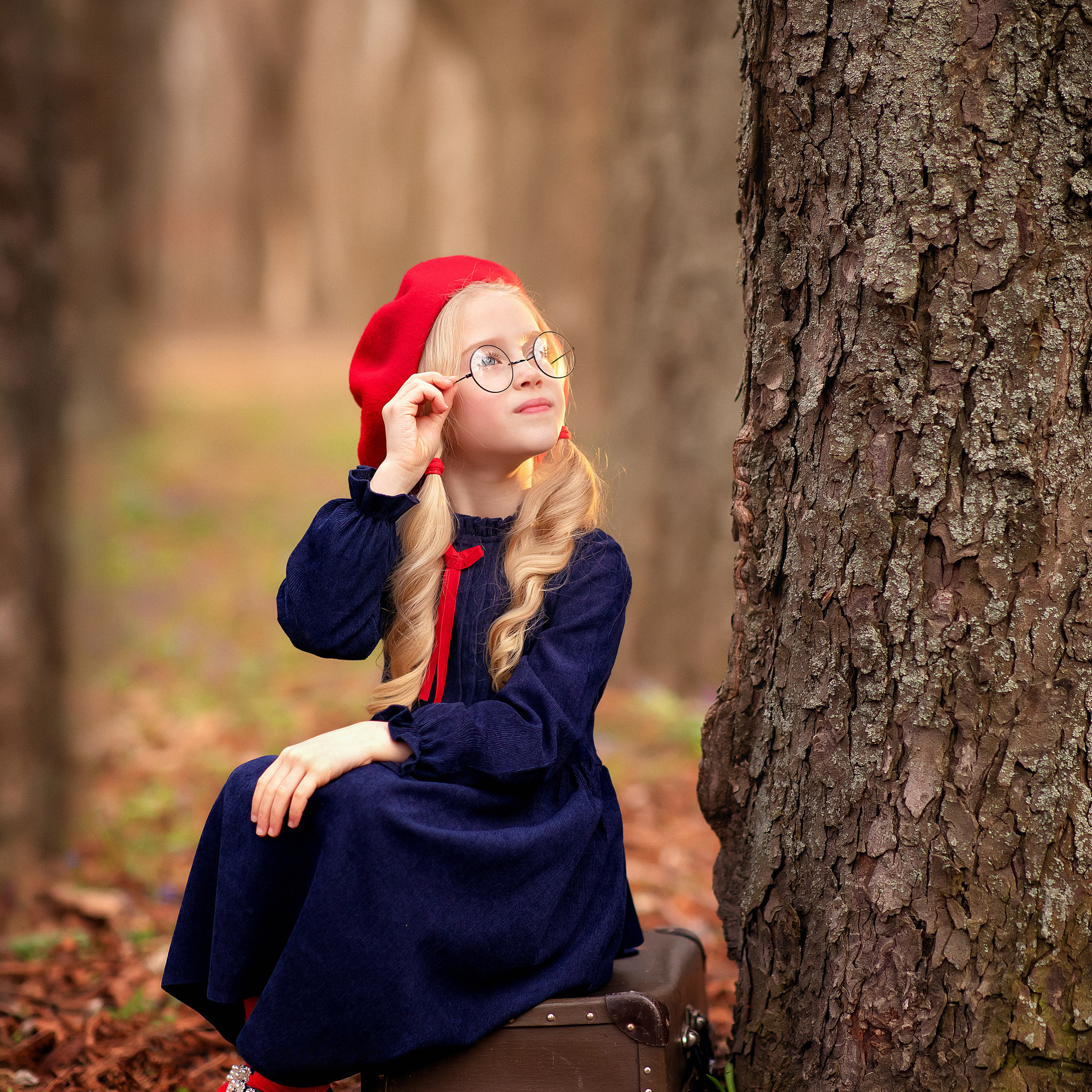 Дианочка с подснежниками