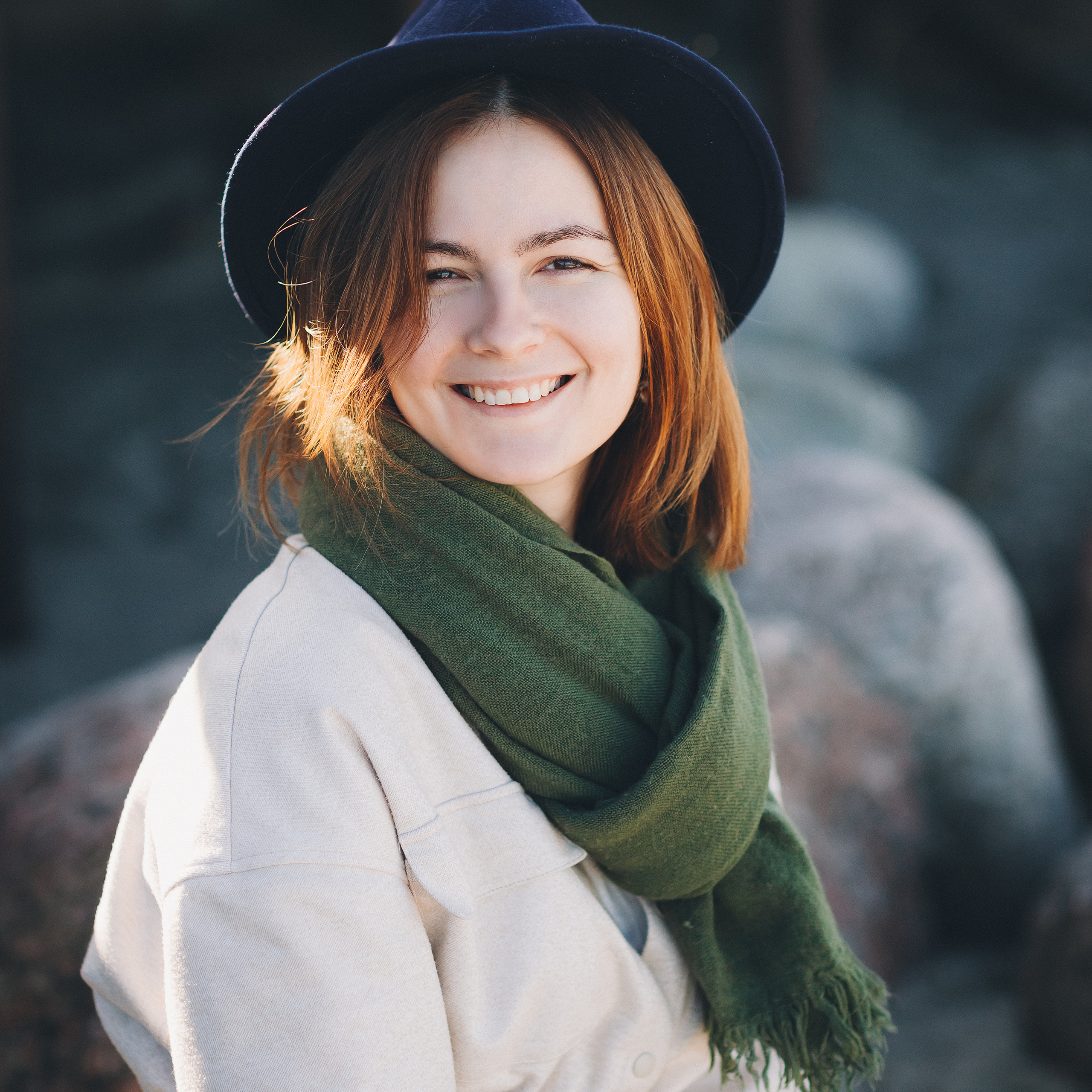 Юлия и осенняя Балтика