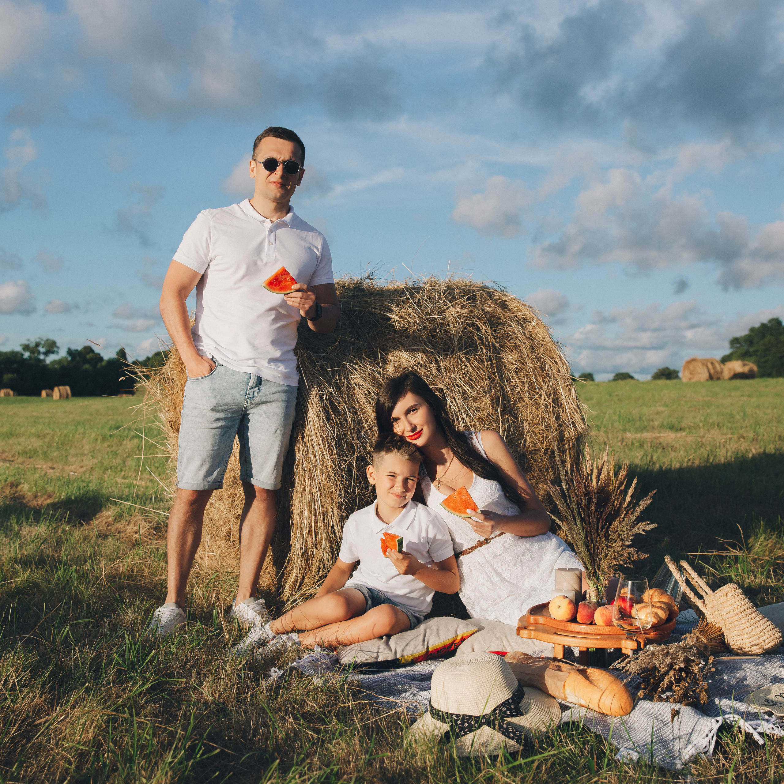 Олеся с семьёй