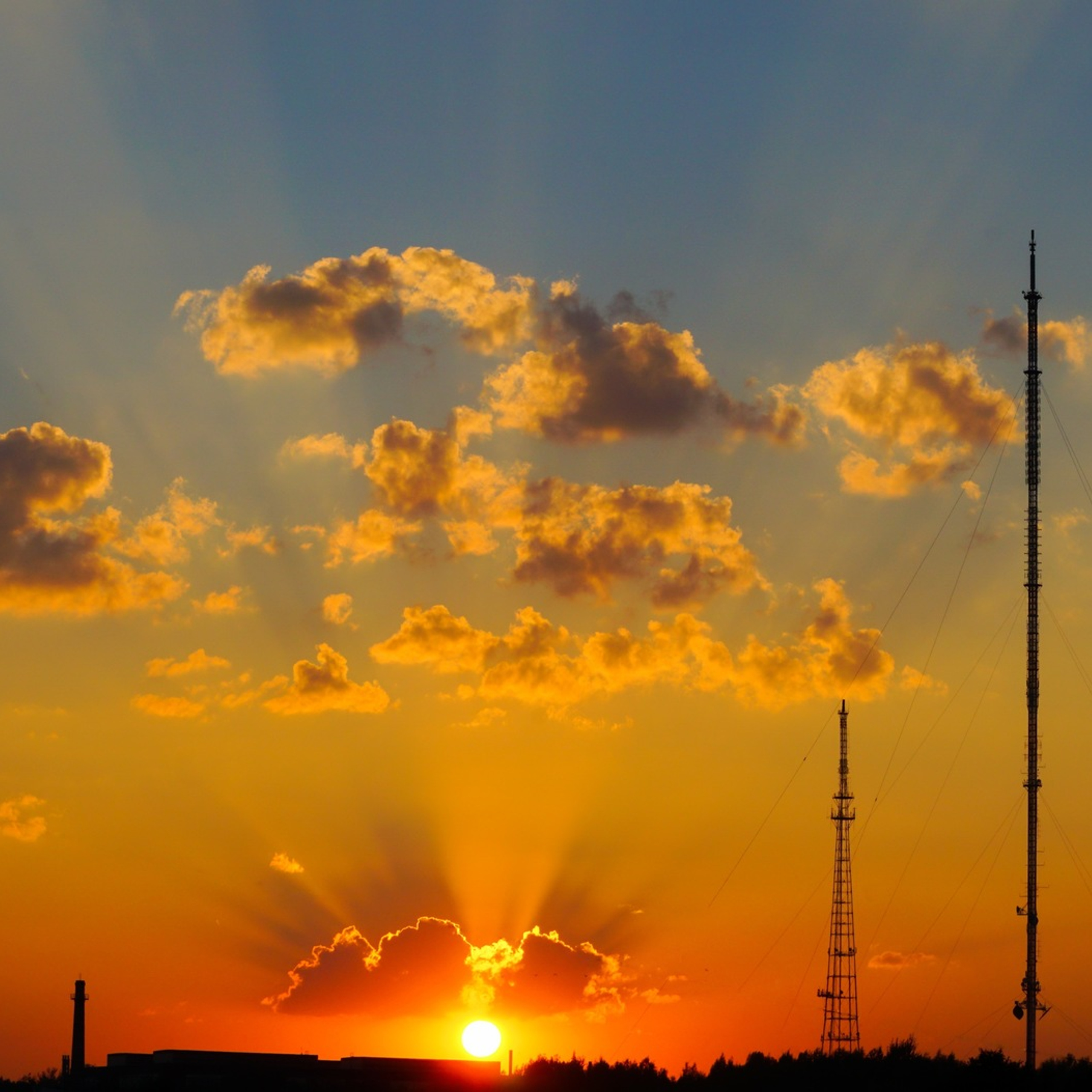 Тульский телецентр (ОРТПЦ), телебашня, телевышка.