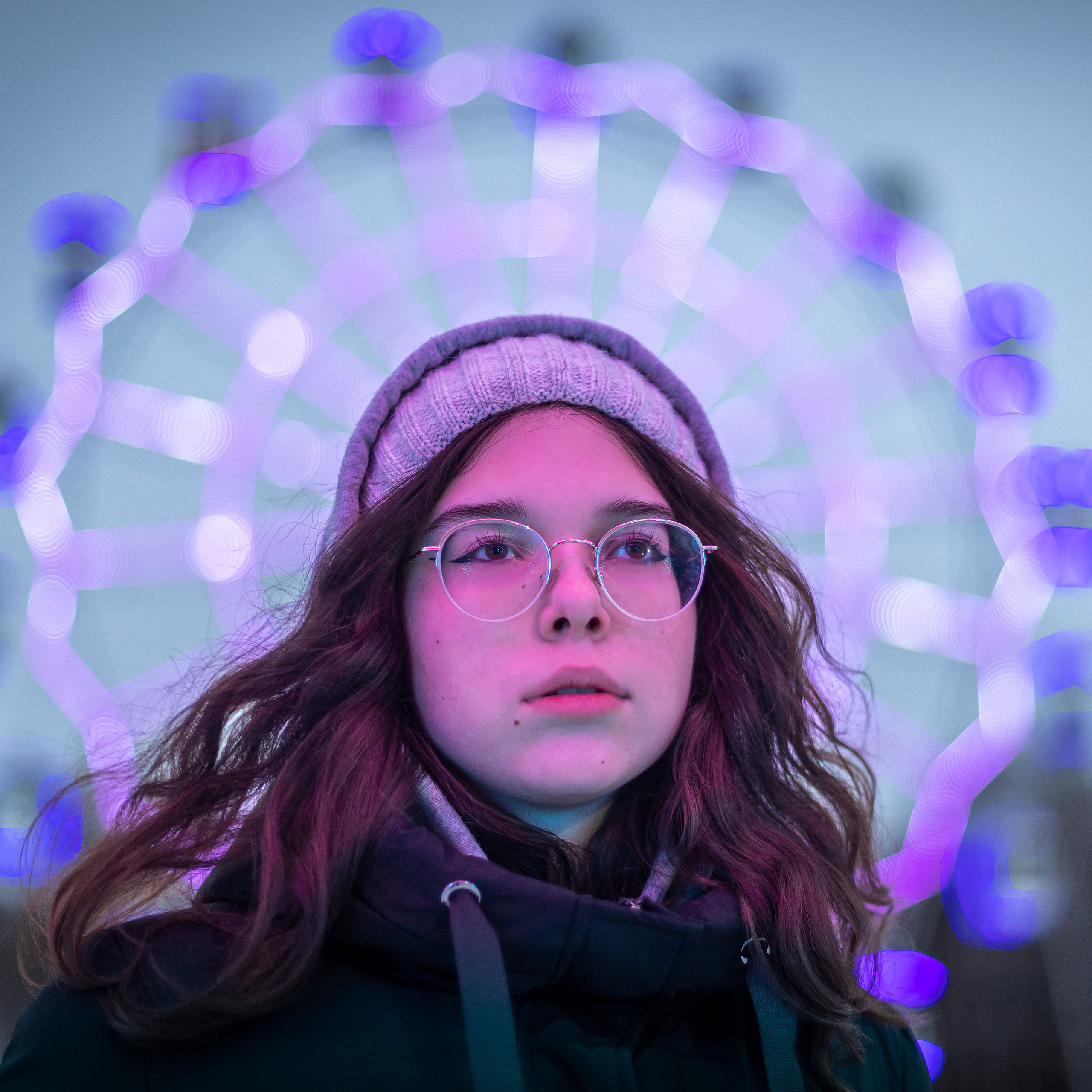 Зимняя вечерняя прогулка в парке (оптика 50 мм f1,4)