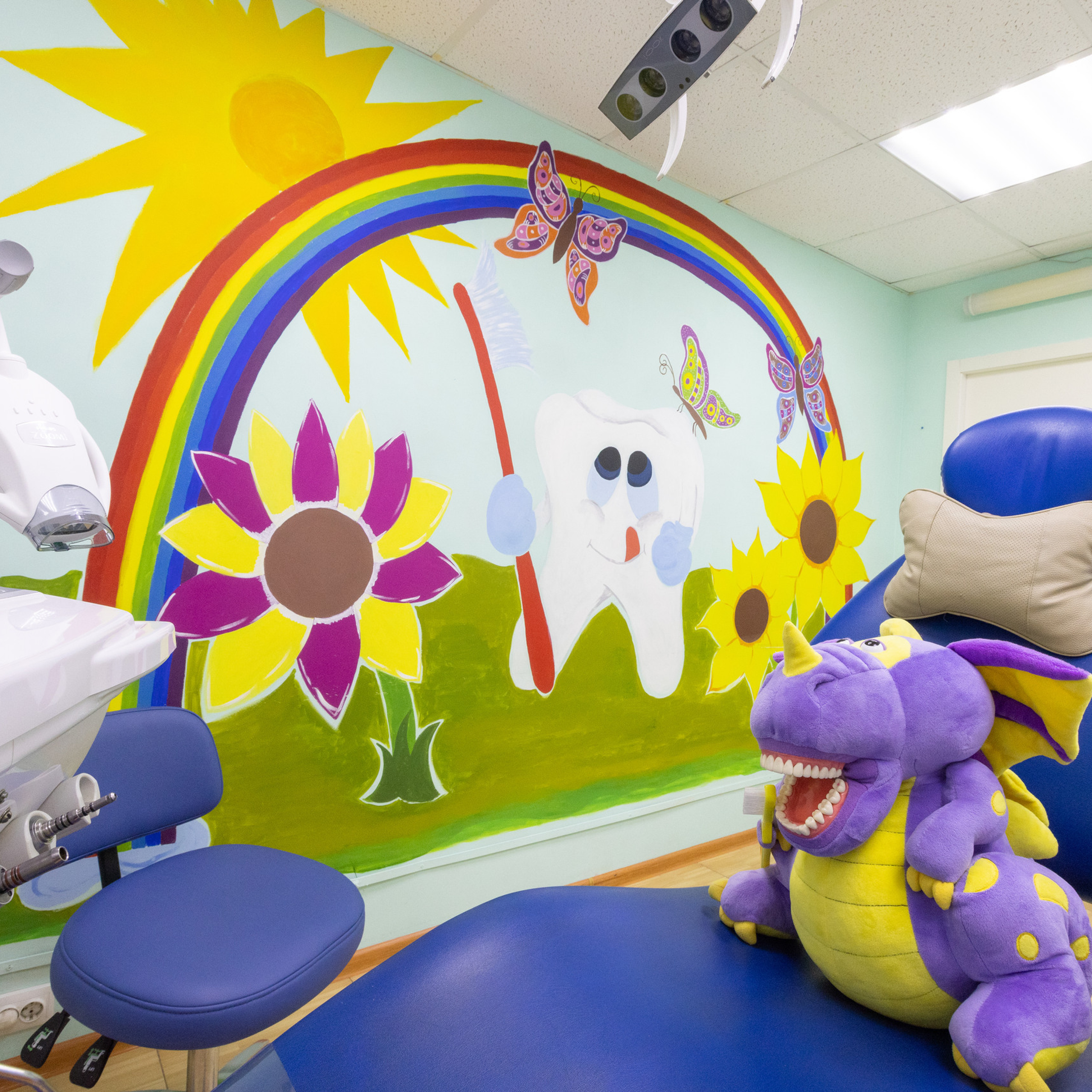Интерьерная фотосъемка для детской стоматологии Радуга.