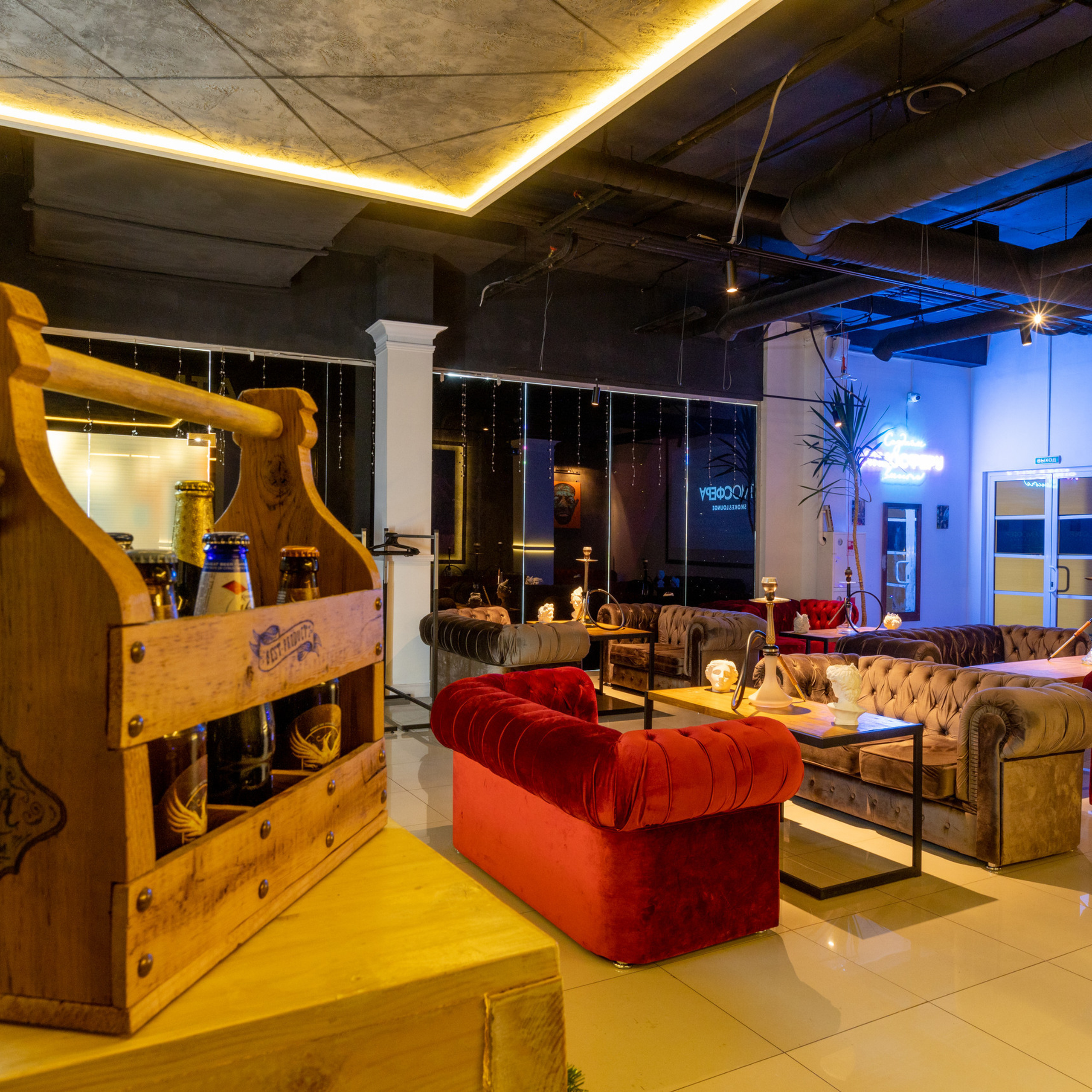 Интерьерная фотосъемка для АТМОСФЕРV LAUNGE