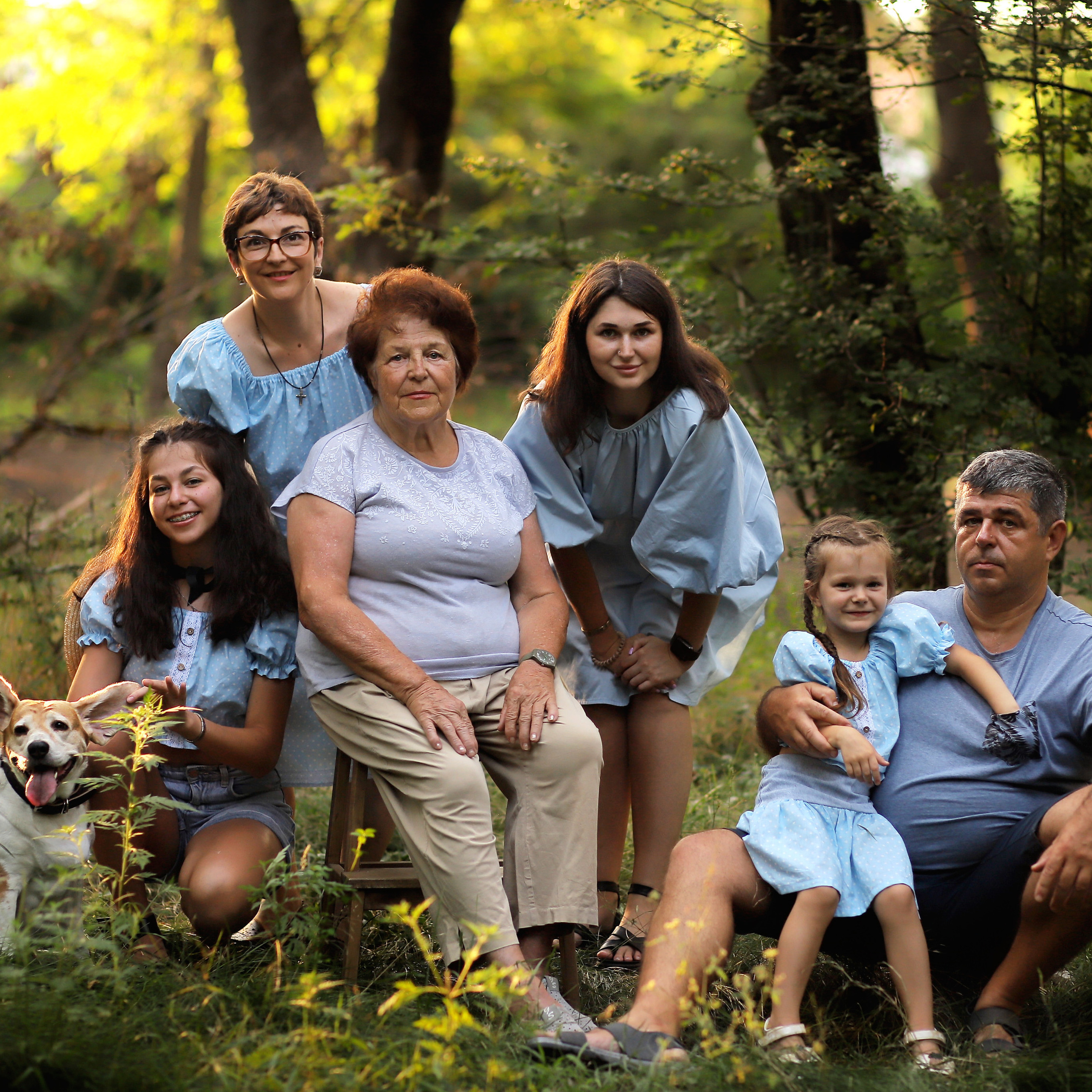 летняя семейная съемка