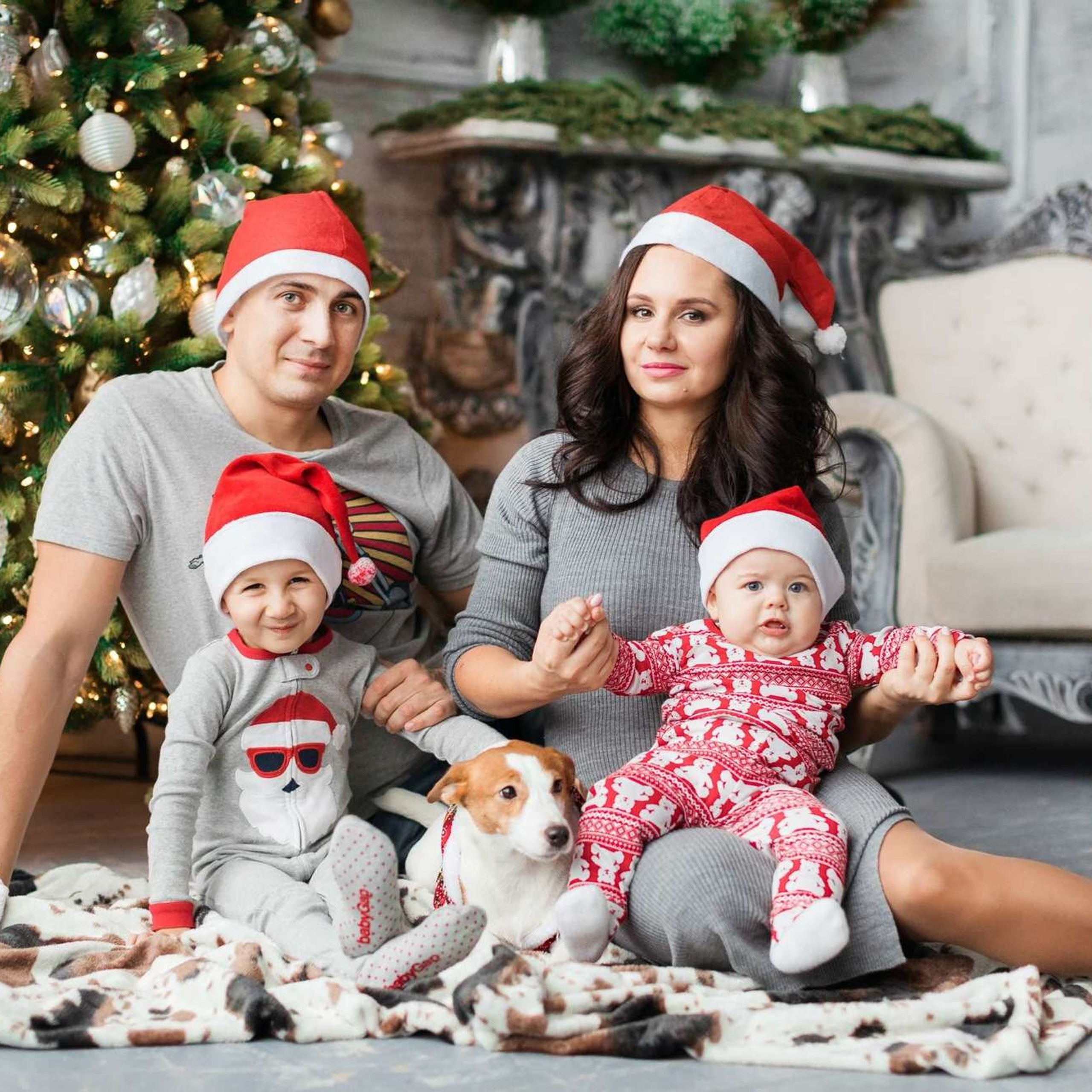 Новогодняя семейняя фотосессия семьи Юлии