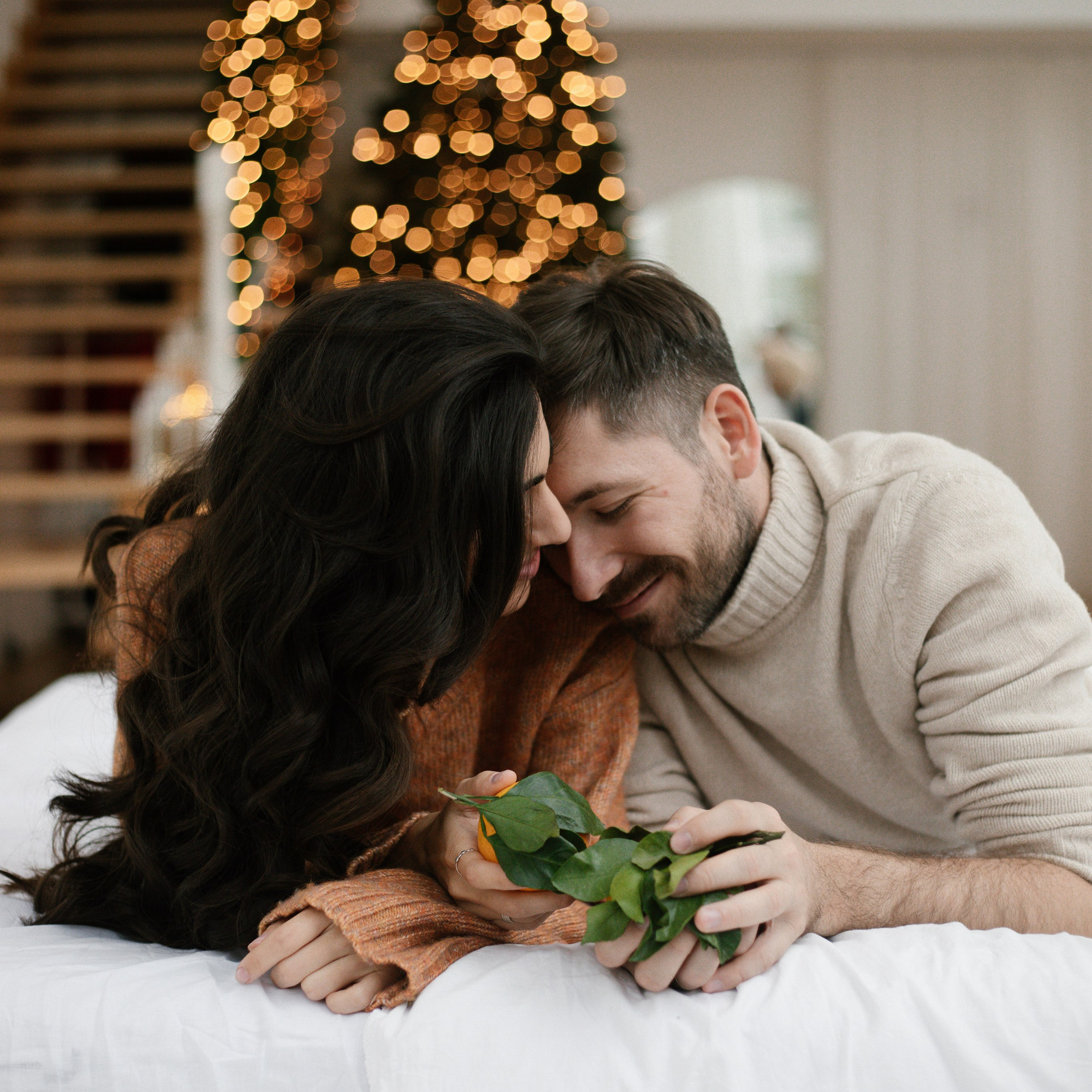 новогодняя фотосессия для пары