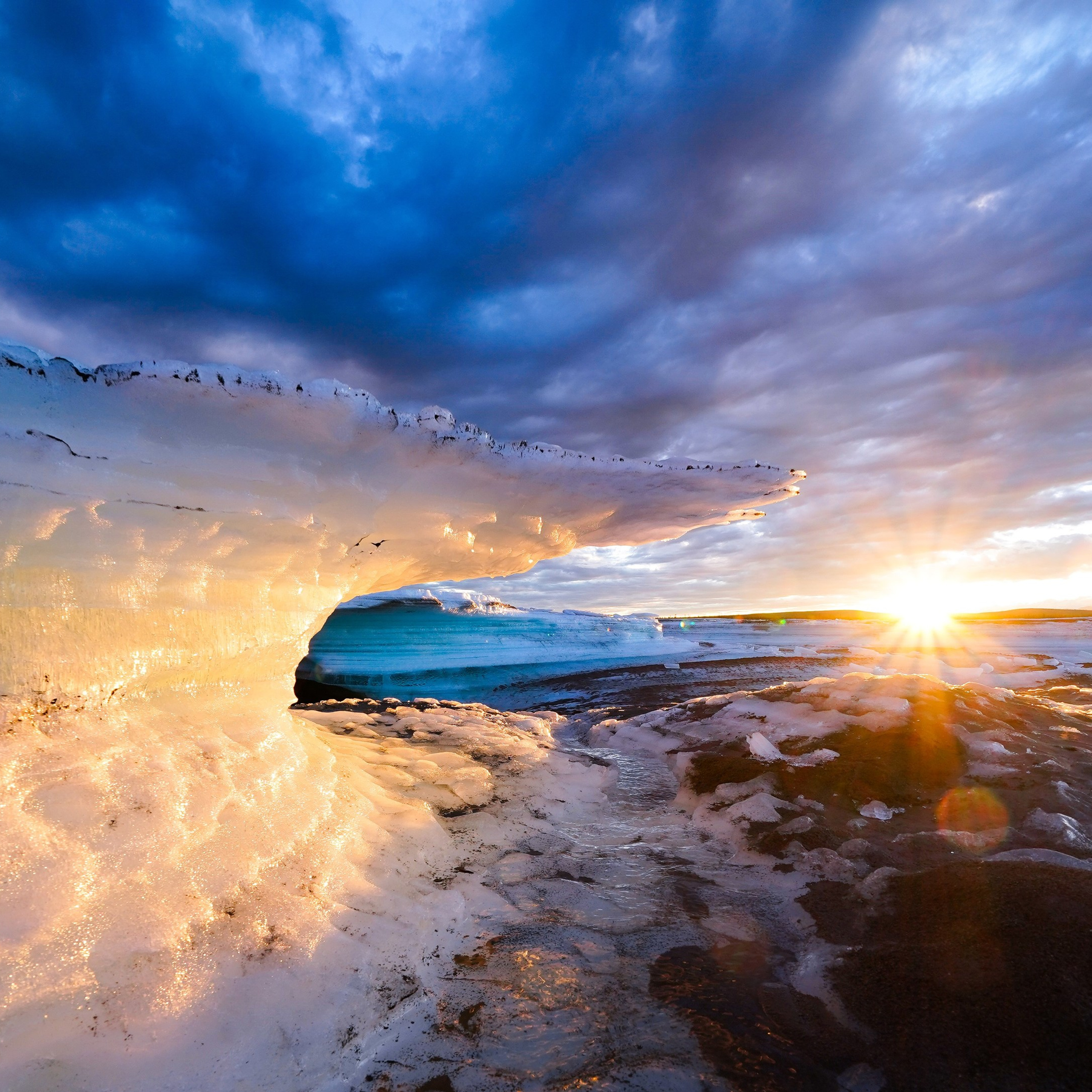 Индигирка, большая Момская наледь.