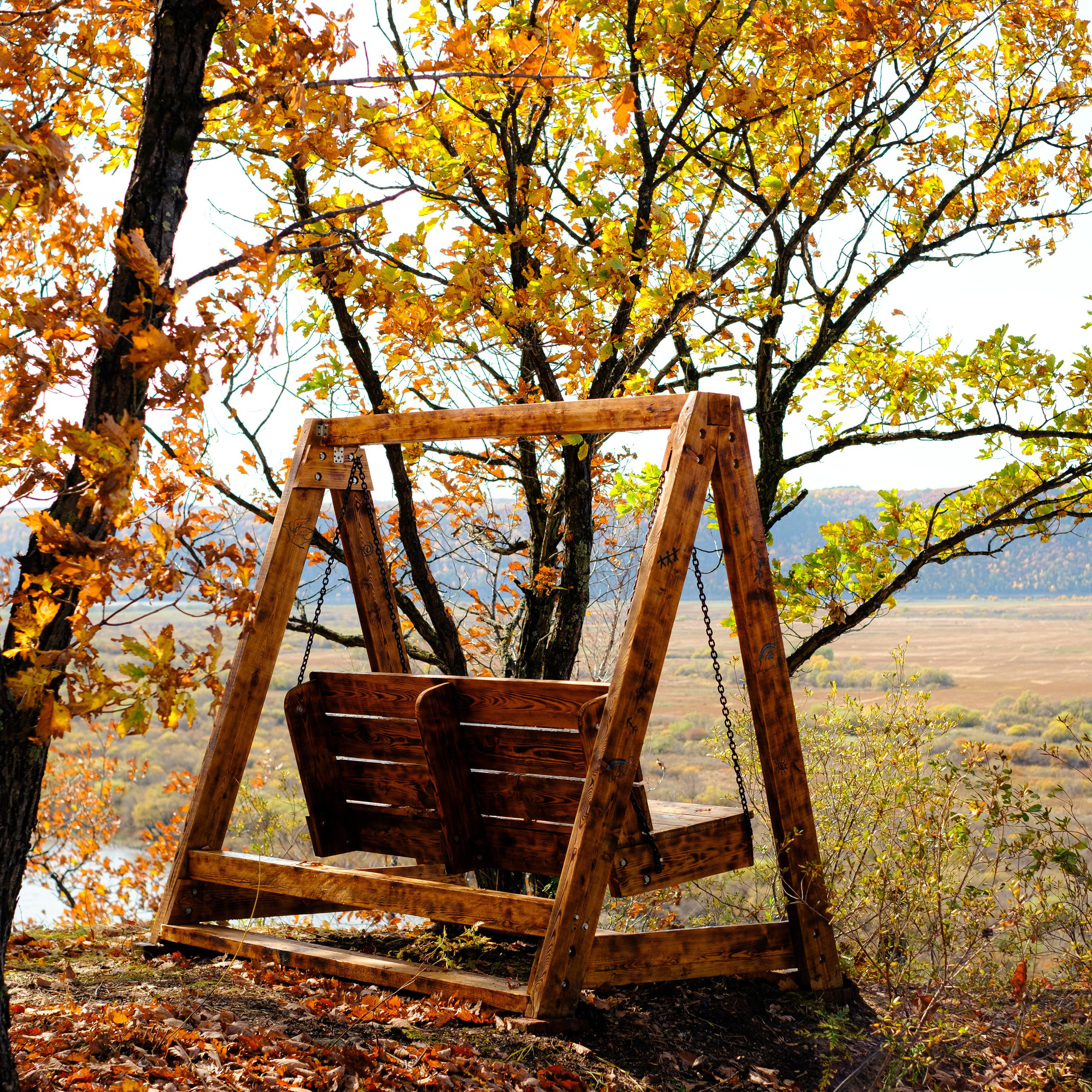 Михайловские столбы осенью
