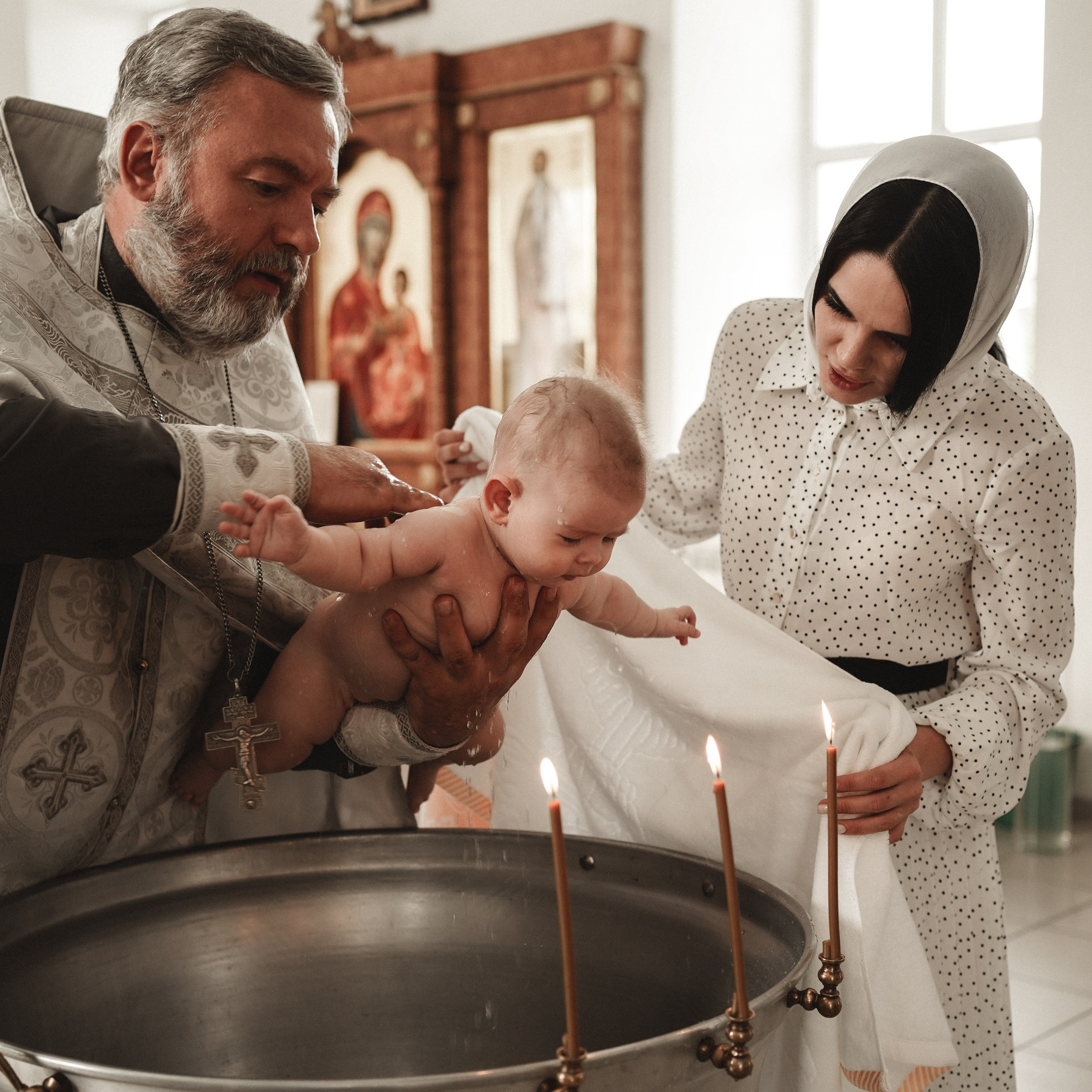 Таинство Крещения в Успенском храме
