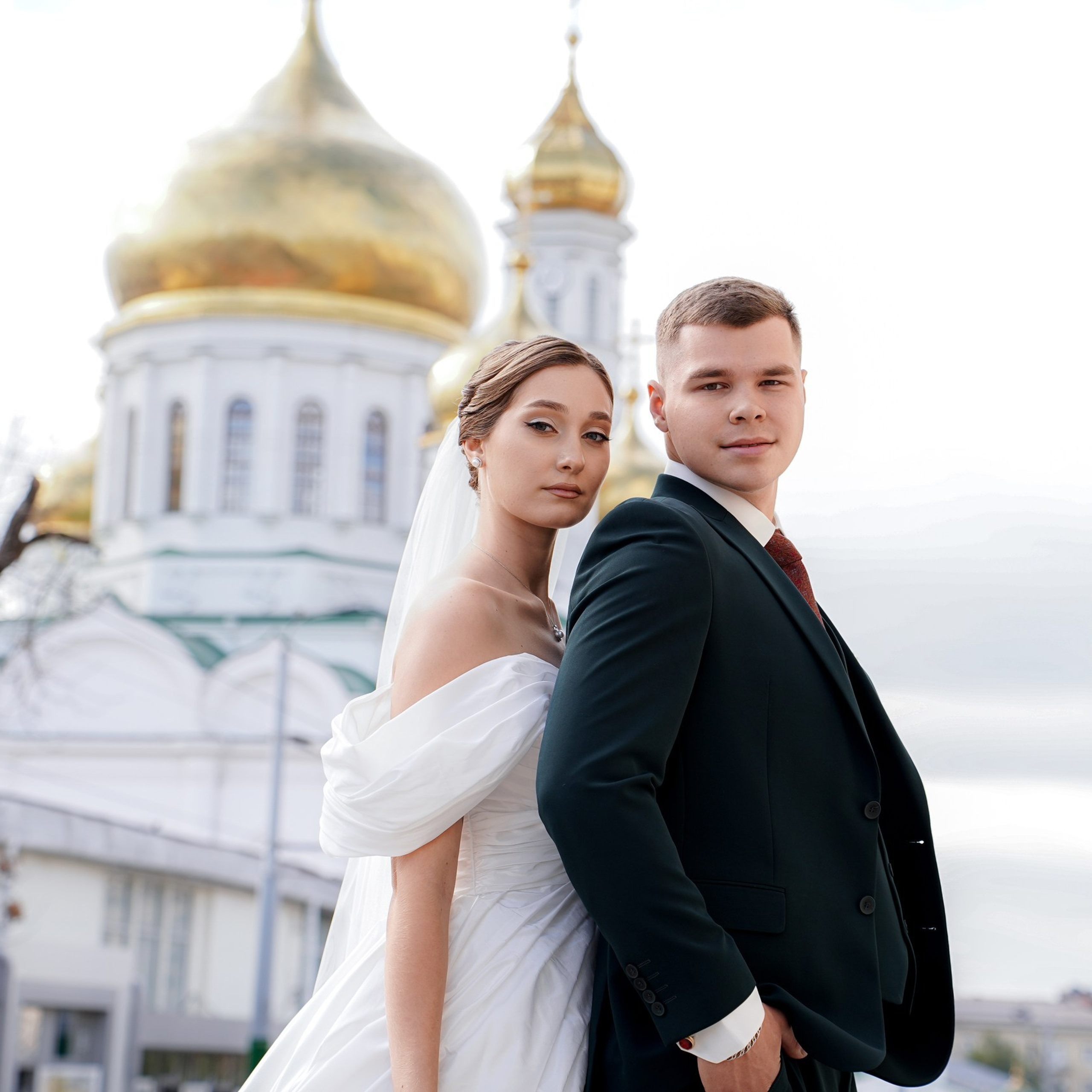 Свадебная фотосессия на Станиславского в районе собора Рождества Богородицы. Фотограф в Ростове-на-Дону Алёна Чёботова
