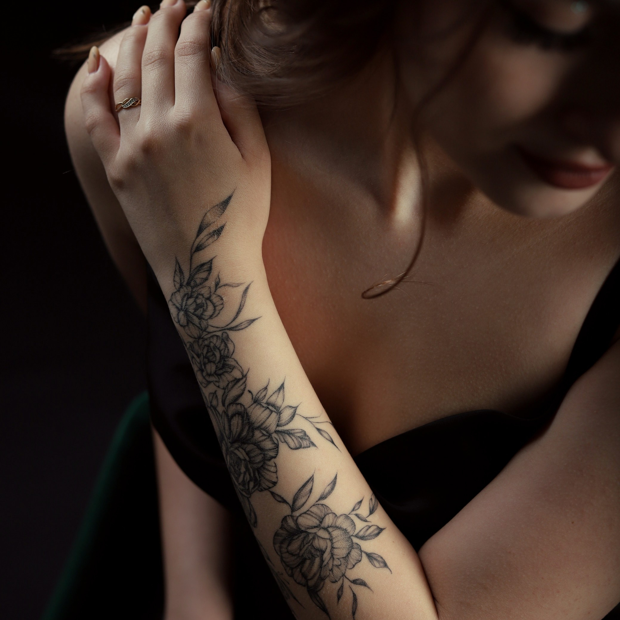 Съемка на черном фоне