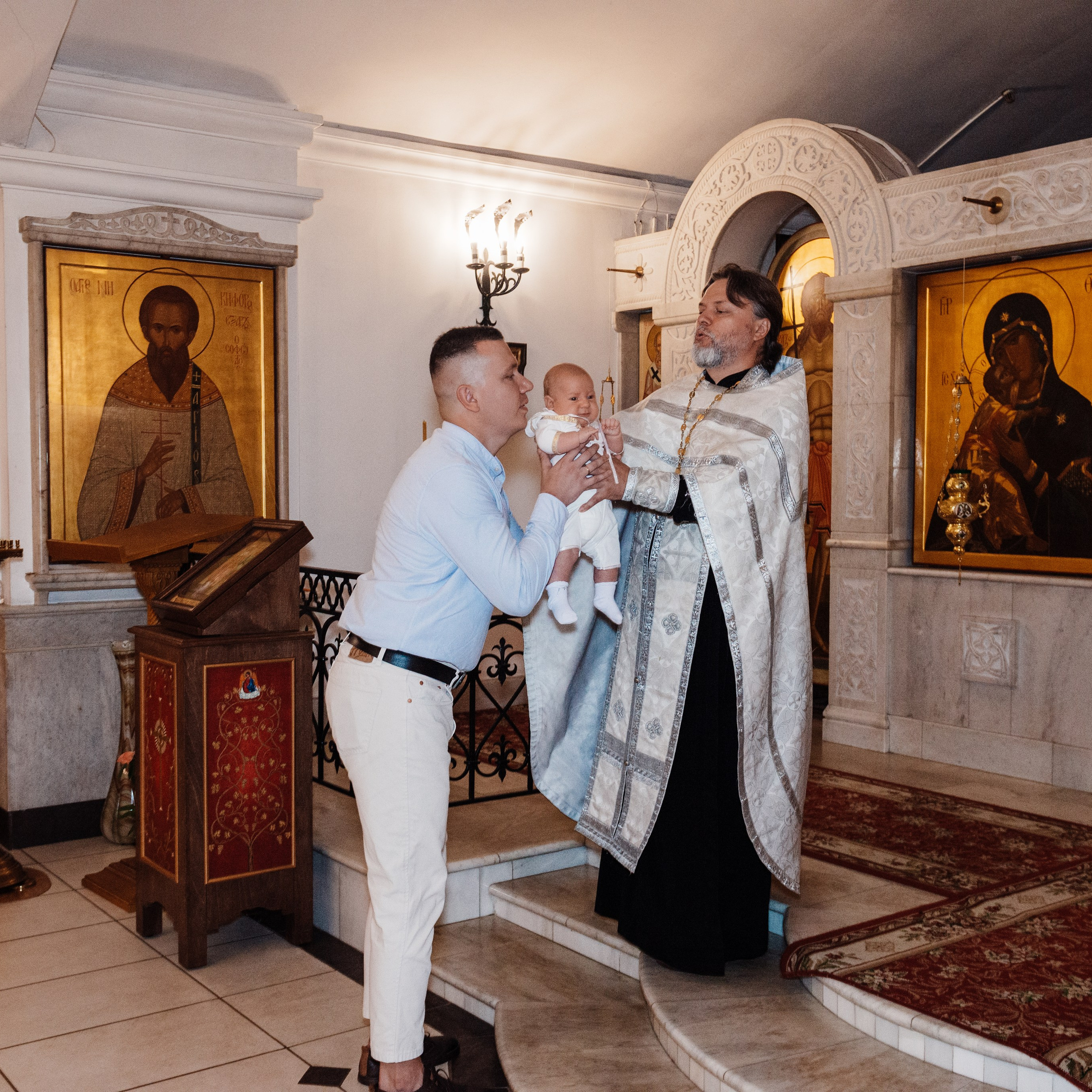 Храм Пресвятой Богородицы, крещение Марка. Фотограф в Минске